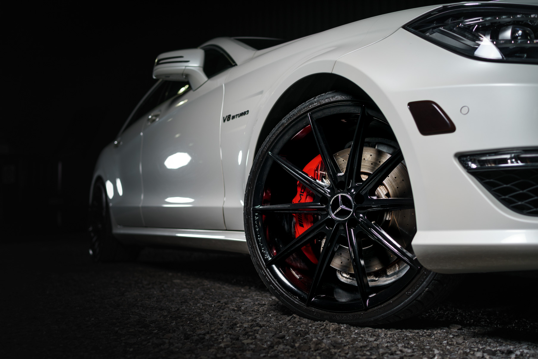 A 2012 Mercedes-Benz CLS63 AMG on Blaque Diamond BD-11 Gloss Black Wheels