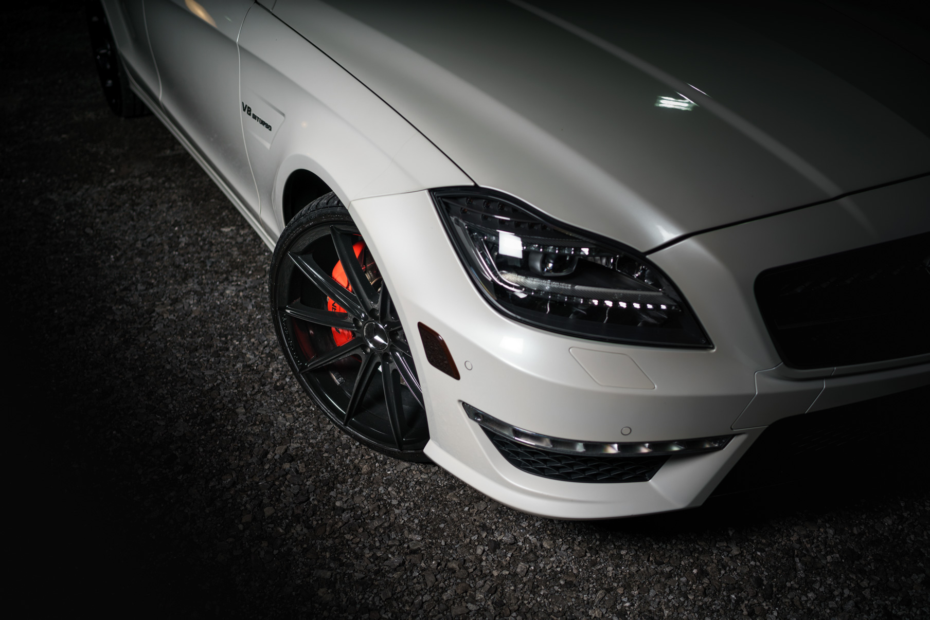A 2012 Mercedes-Benz CLS63 AMG on Blaque Diamond BD-11 Gloss Black Wheels