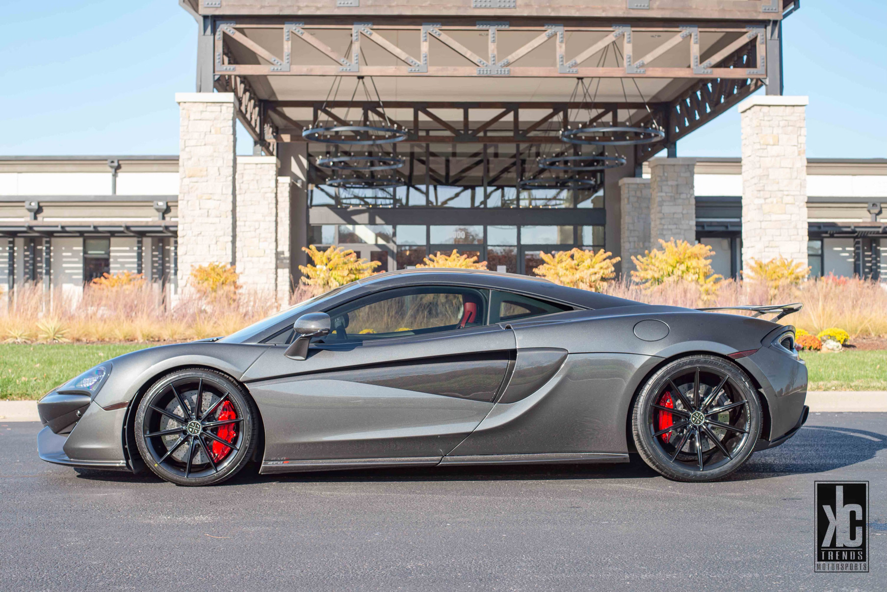 A 2019 McLaren 570s on 19 Inch Blaque Diamond BD-11 Gloss Black Wheels
