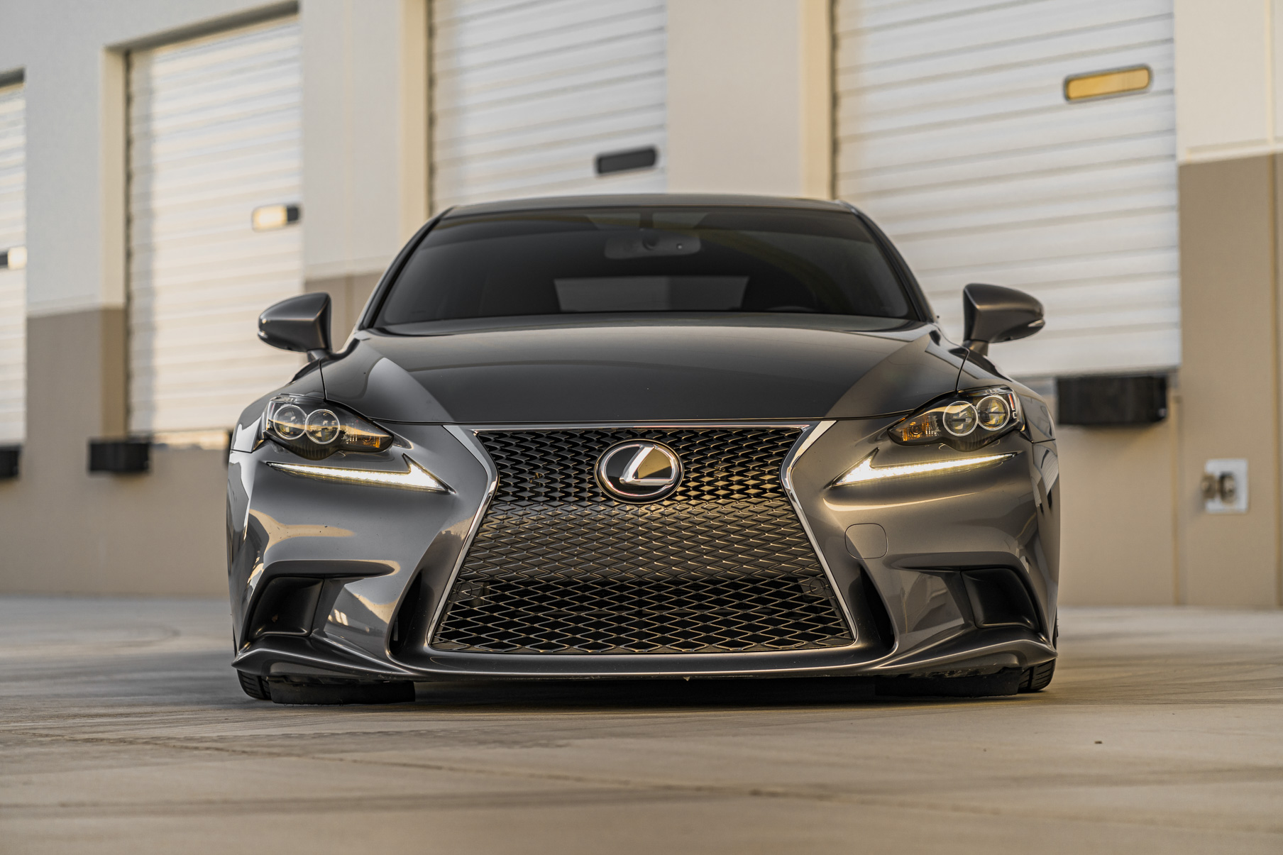 A 2017 Lexus IS on 19 Inch Blaque Diamond BD-11 Gloss Black Wheels