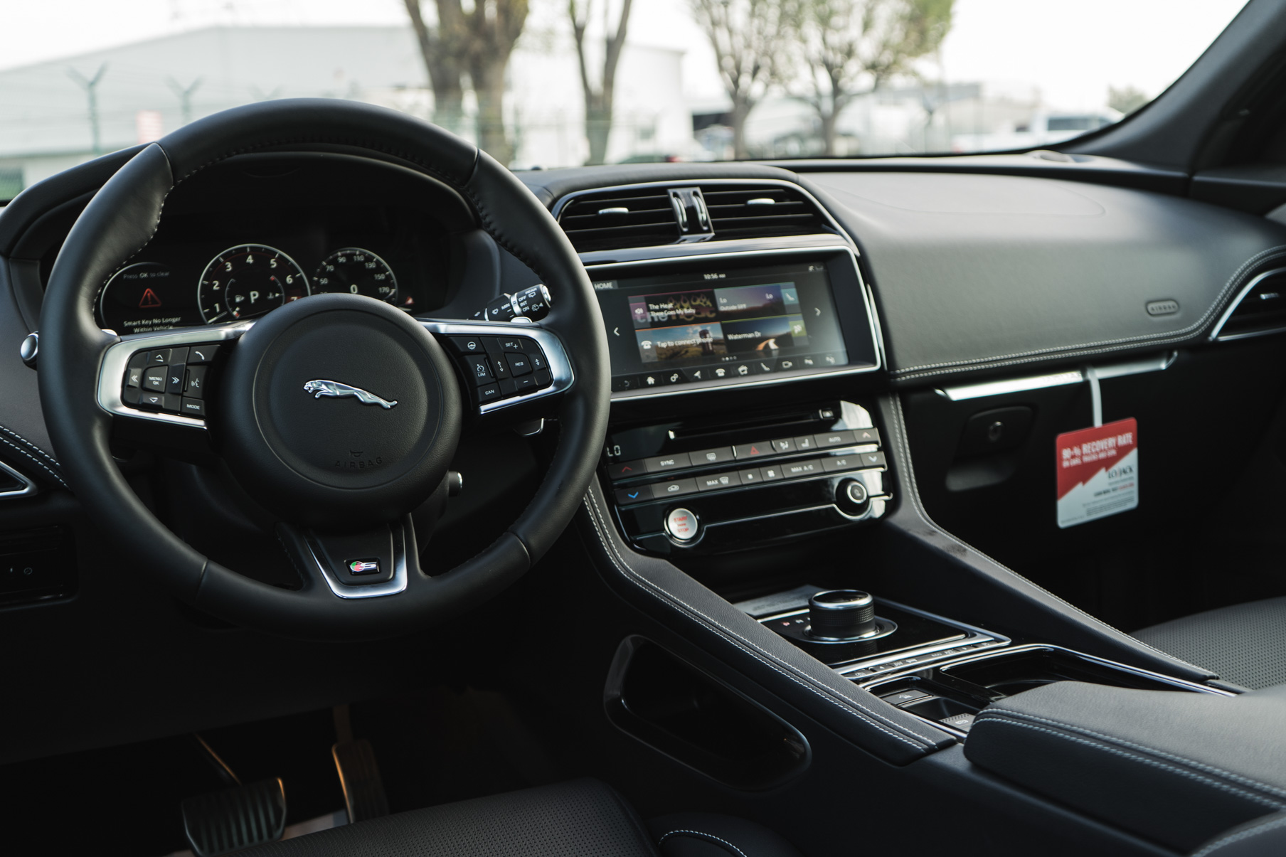 A 2018 Jaguar F on 22 Inch Blaque Diamond BD-11 Gloss Black Wheels