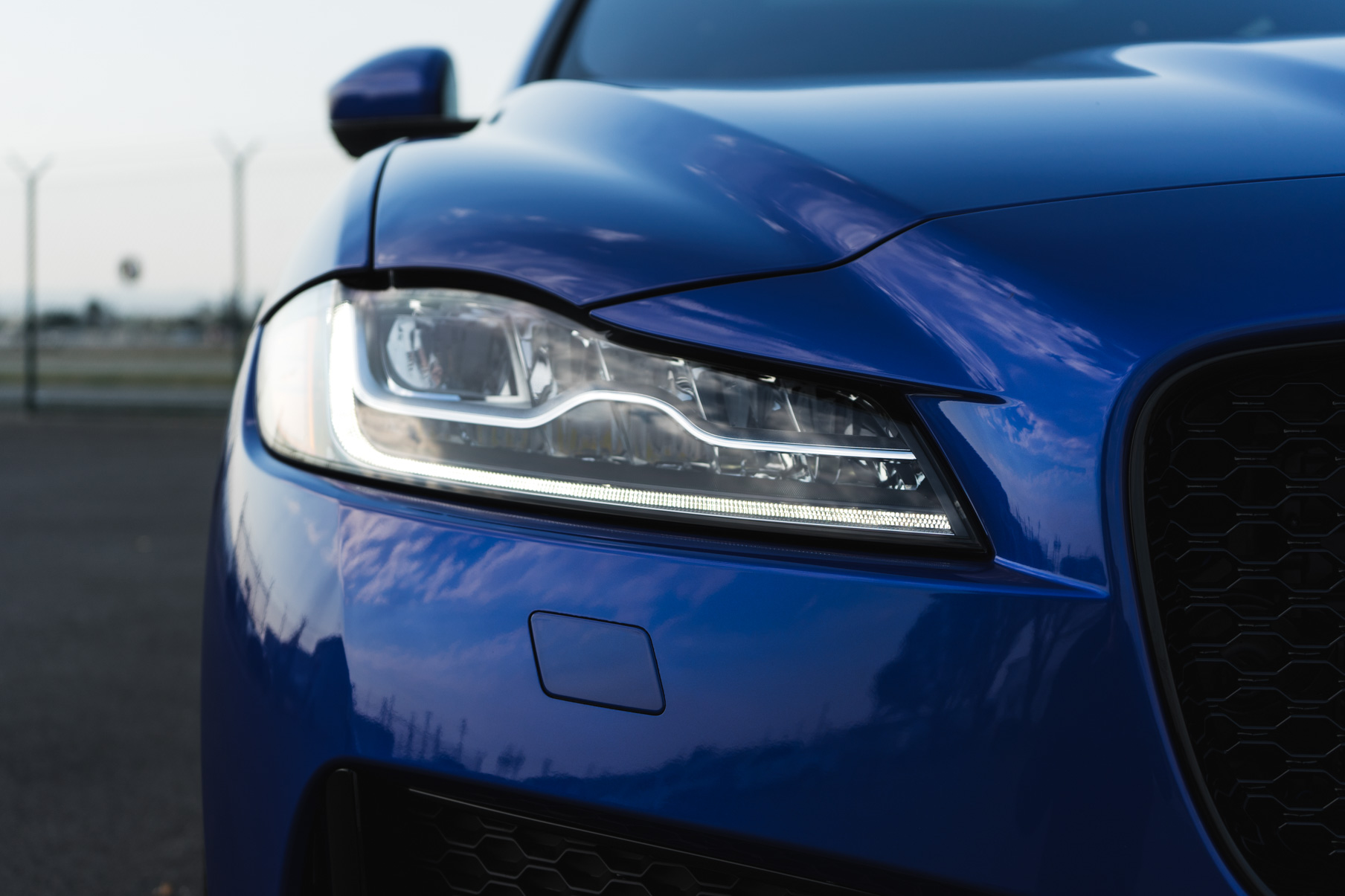 A 2018 Jaguar F on 22 Inch Blaque Diamond BD-11 Gloss Black Wheels