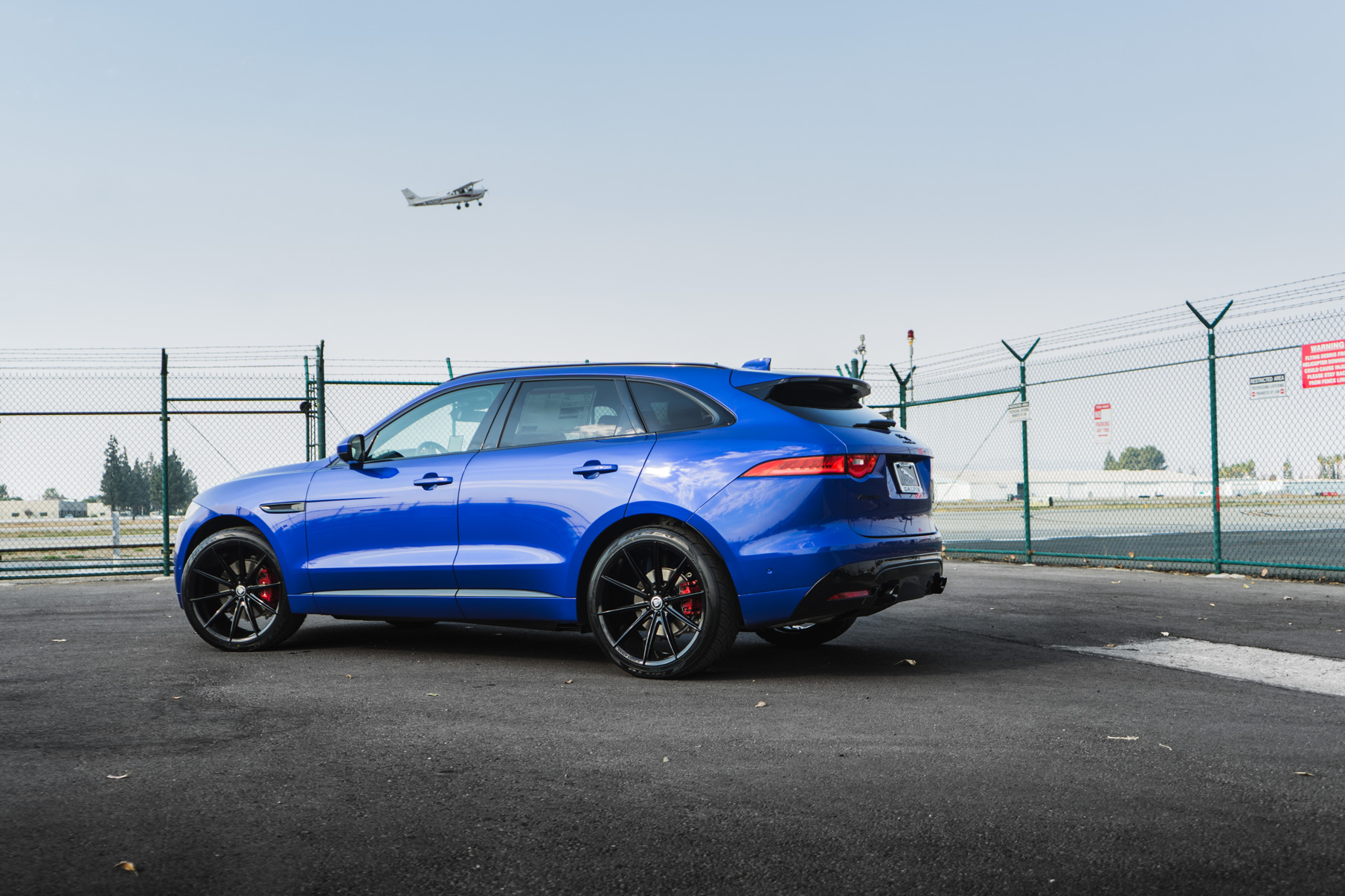 A 2018 Jaguar F on 22 Inch Blaque Diamond BD-11 Gloss Black Wheels