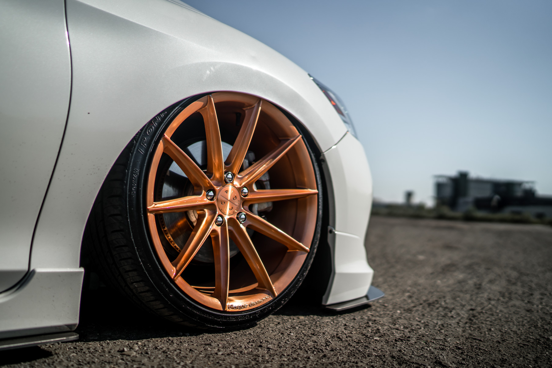 A 2017 Honda Accord Touring on Blaque Diamond BD-11 Rose Gold Wheel Product Photo