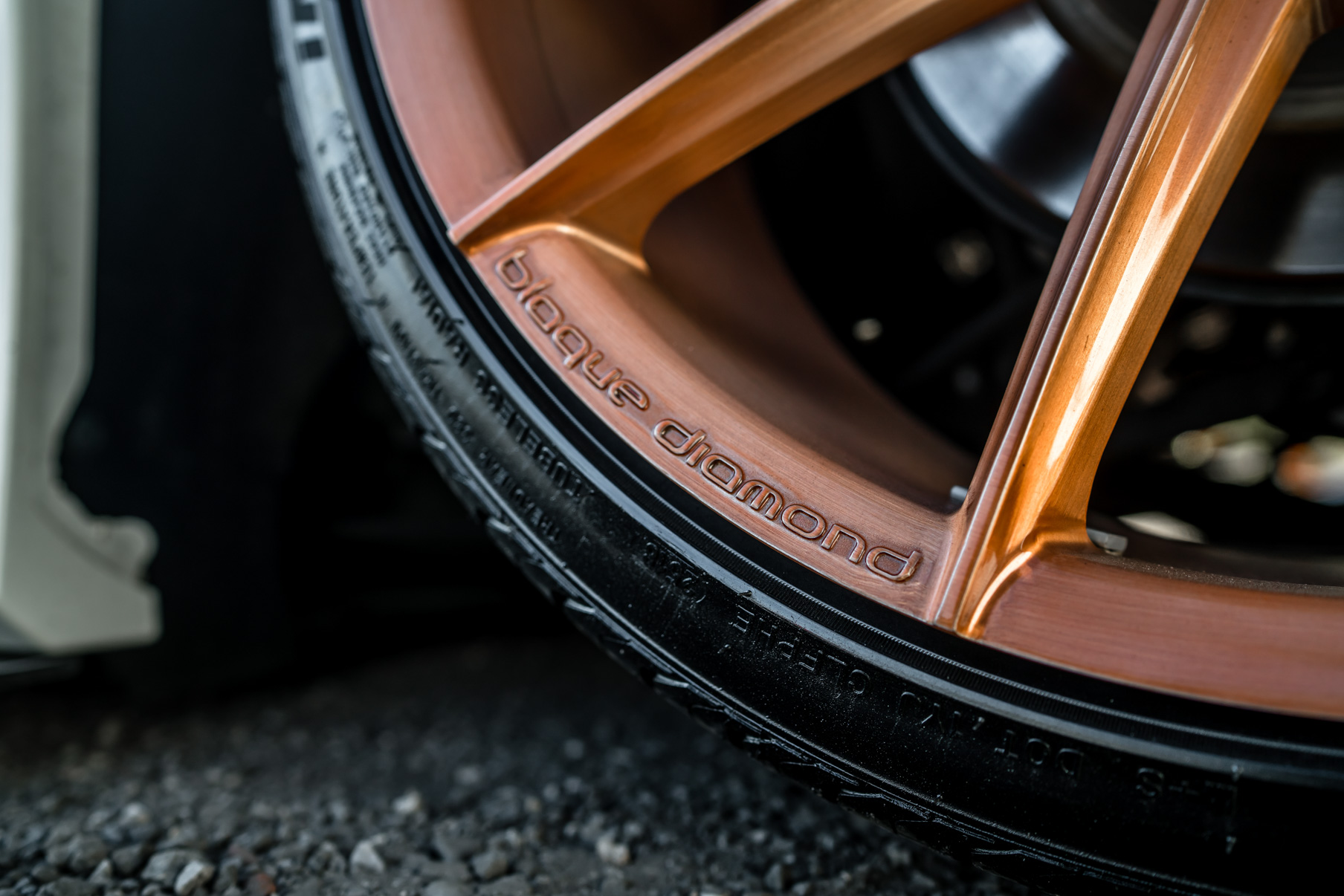 A 2017 Honda Accord Touring on Blaque Diamond BD-11 Rose Gold Wheel Product Photo