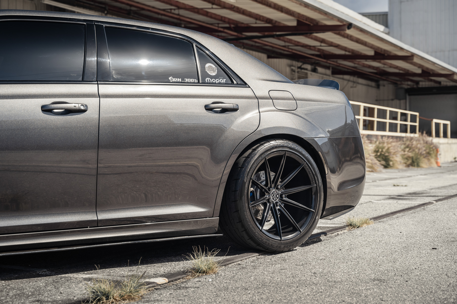 A 2016 Chrysler 300 S on Blaque Diamond BD-11 Gloss Black Wheels