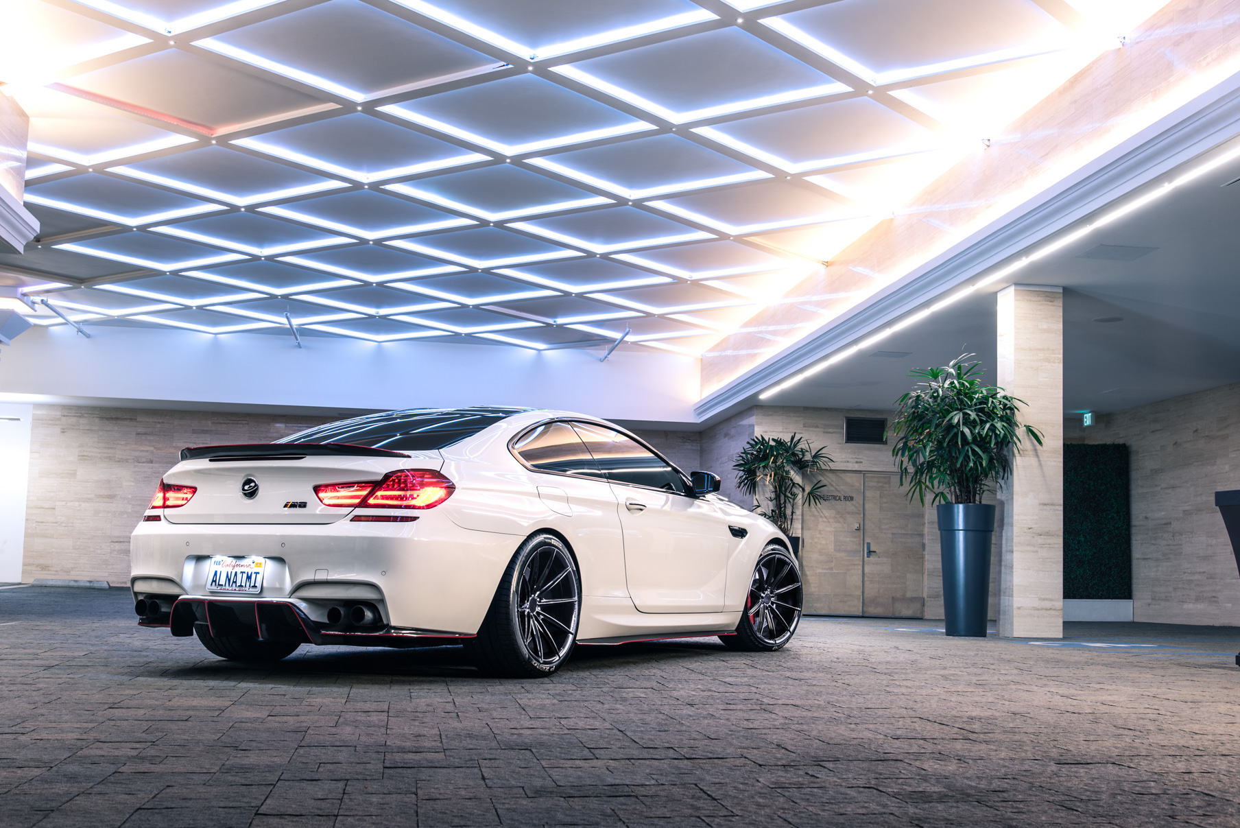 A 2016 BMW M6 on 20 Inch Blaque Diamond BD-11 Gloss Black Wheels