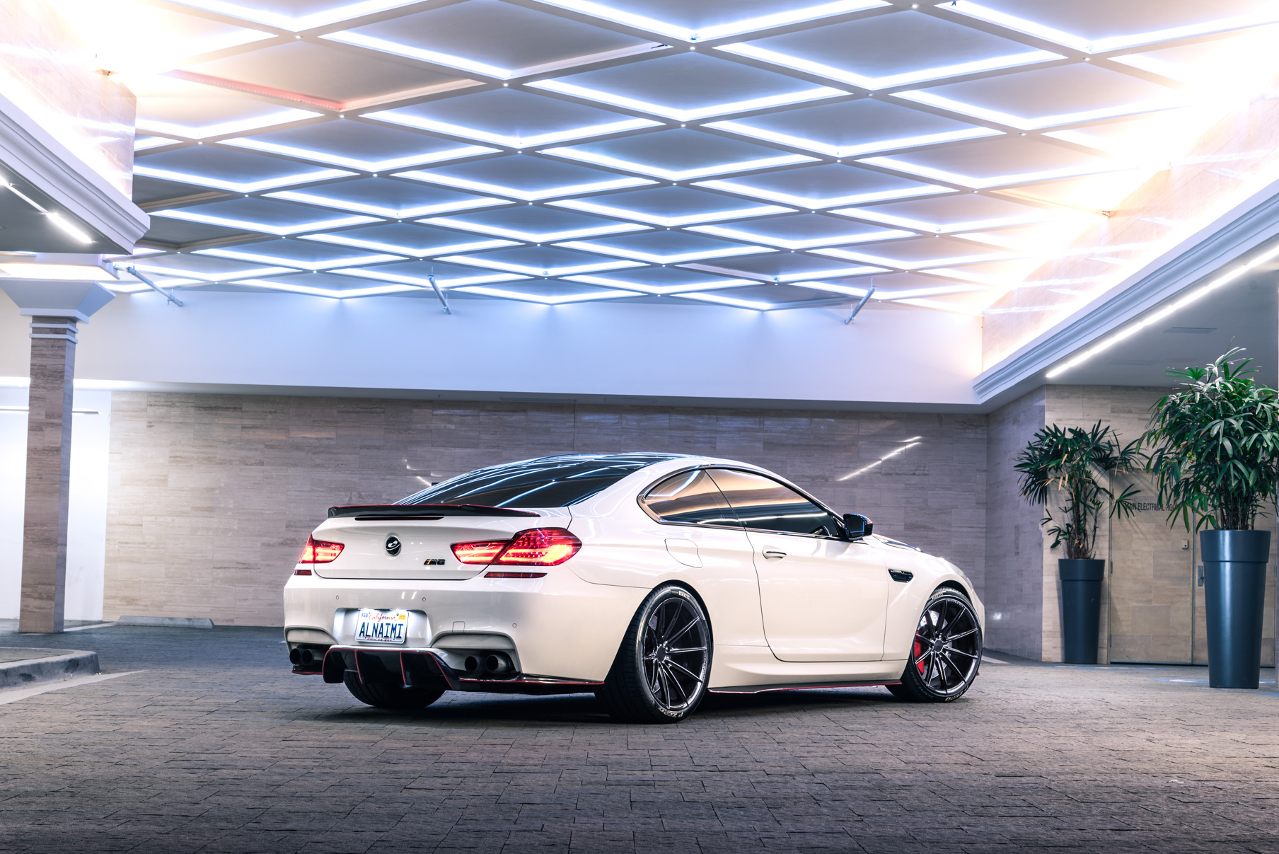 A 2016 BMW M6 on 20 Inch Blaque Diamond BD-11 Gloss Black Wheels