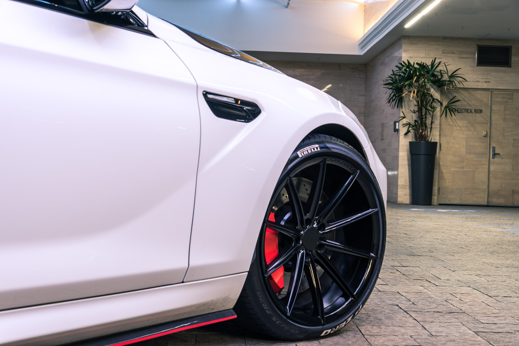 A 2016 BMW M6 on 20 Inch Blaque Diamond BD-11 Gloss Black Wheels