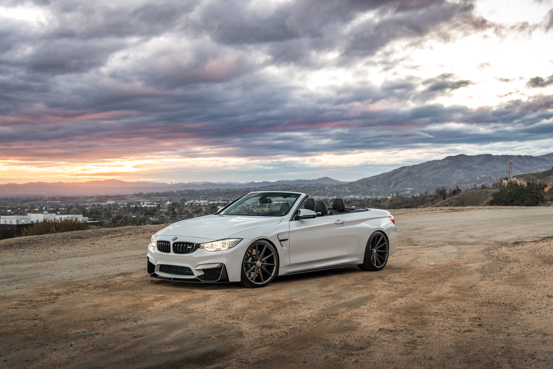 A 2016 BMW M4 on 20 Inch Blaque Diamond BD-11 Matte Antique Bronze Wheels