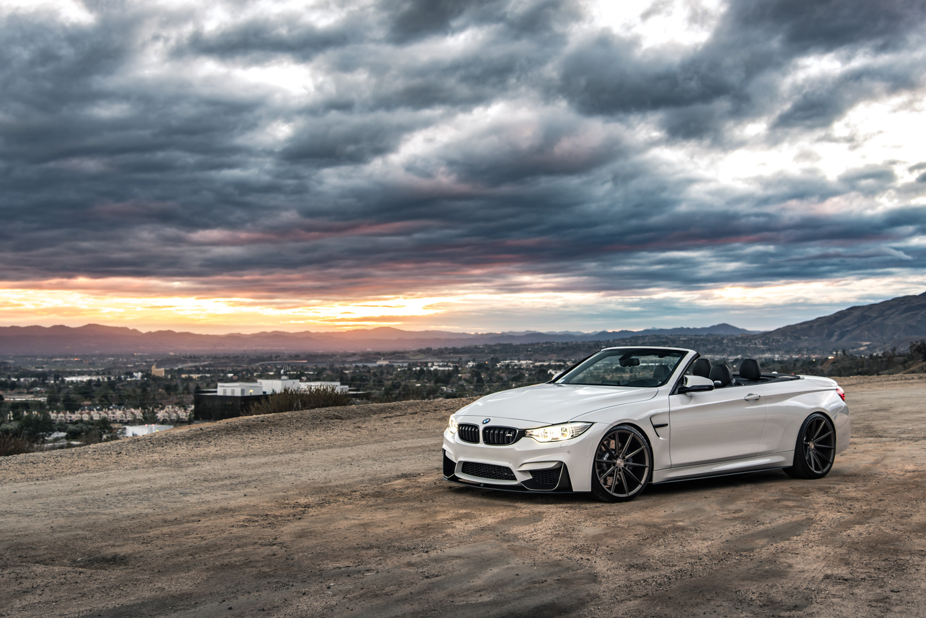 A 2016 BMW M4 on 20 Inch Blaque Diamond BD-11 Matte Antique Bronze Wheels