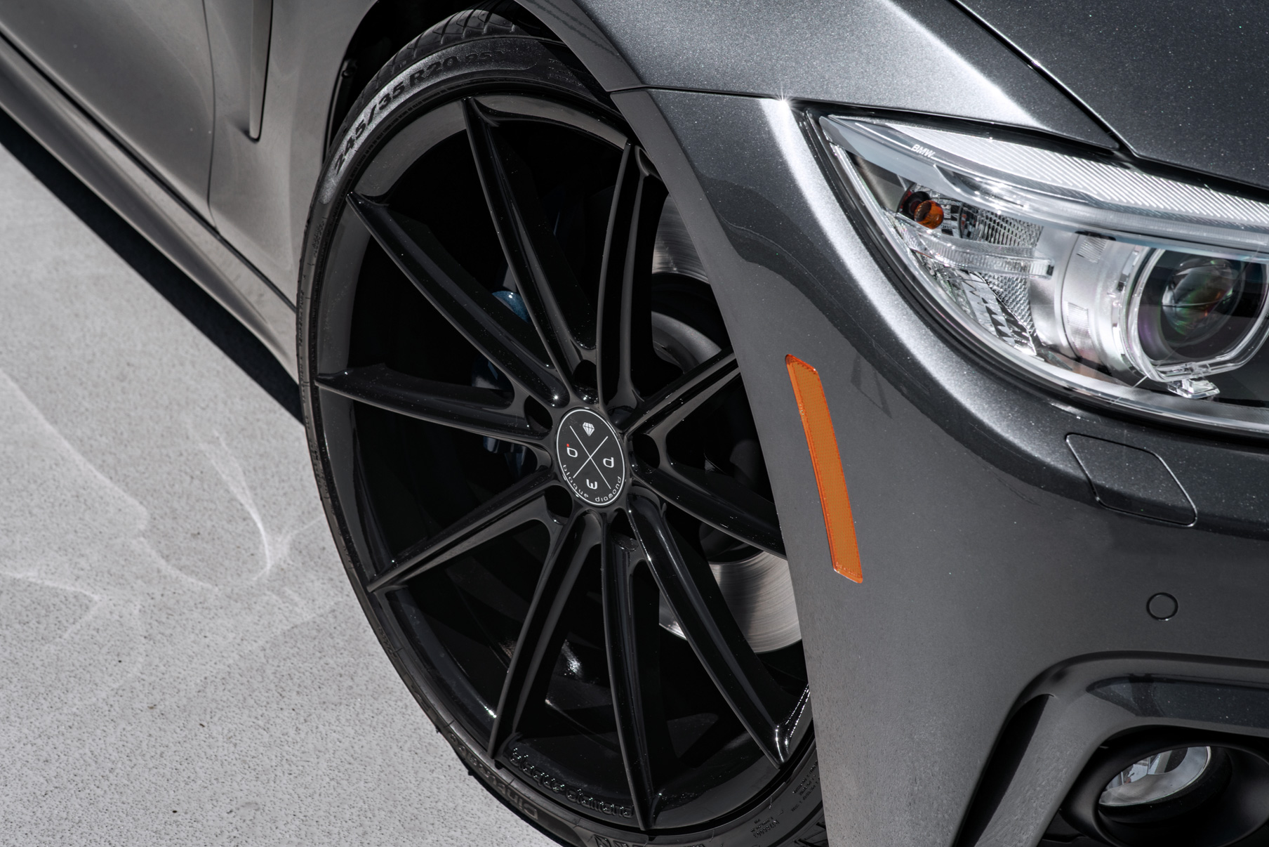 A 2014 BMW 435i on Blaque Diamond BD-11 Gloss Black Wheels