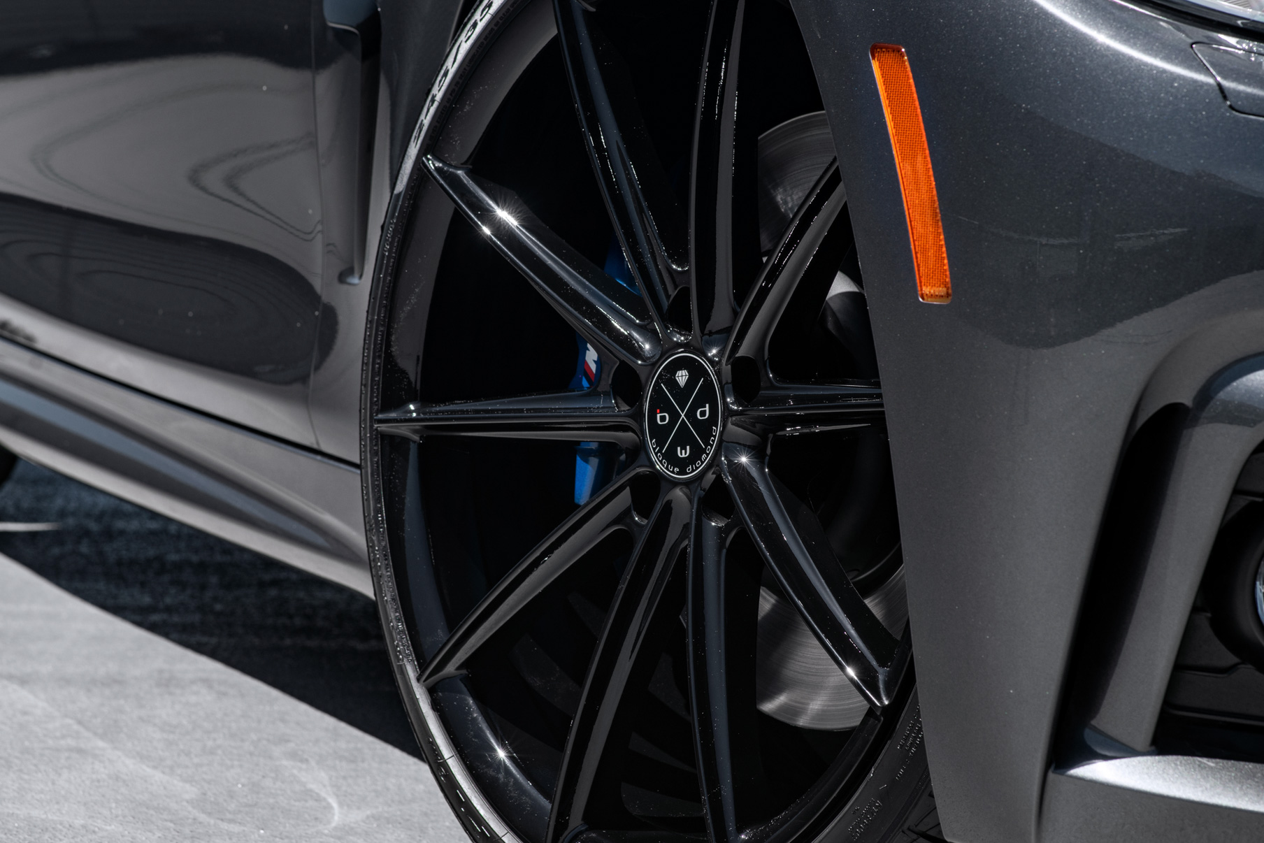 A 2014 BMW 435i on Blaque Diamond BD-11 Gloss Black Wheels