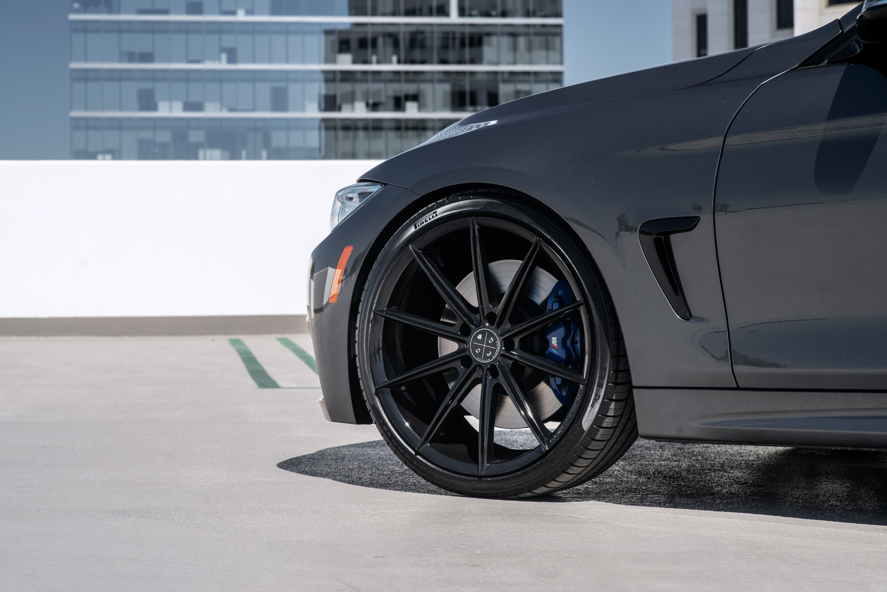 A 2014 BMW 435i on Blaque Diamond BD-11 Gloss Black Wheels