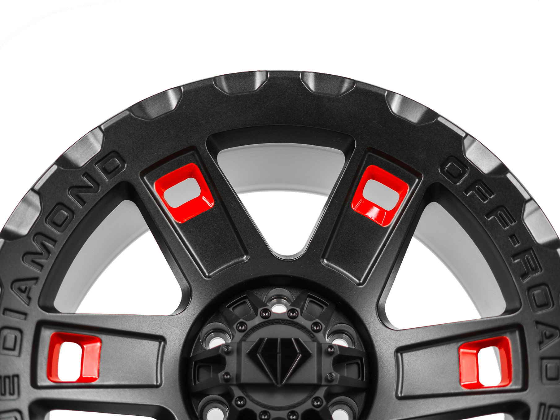 BD O801 Textured Black with Gloss Red Pockets