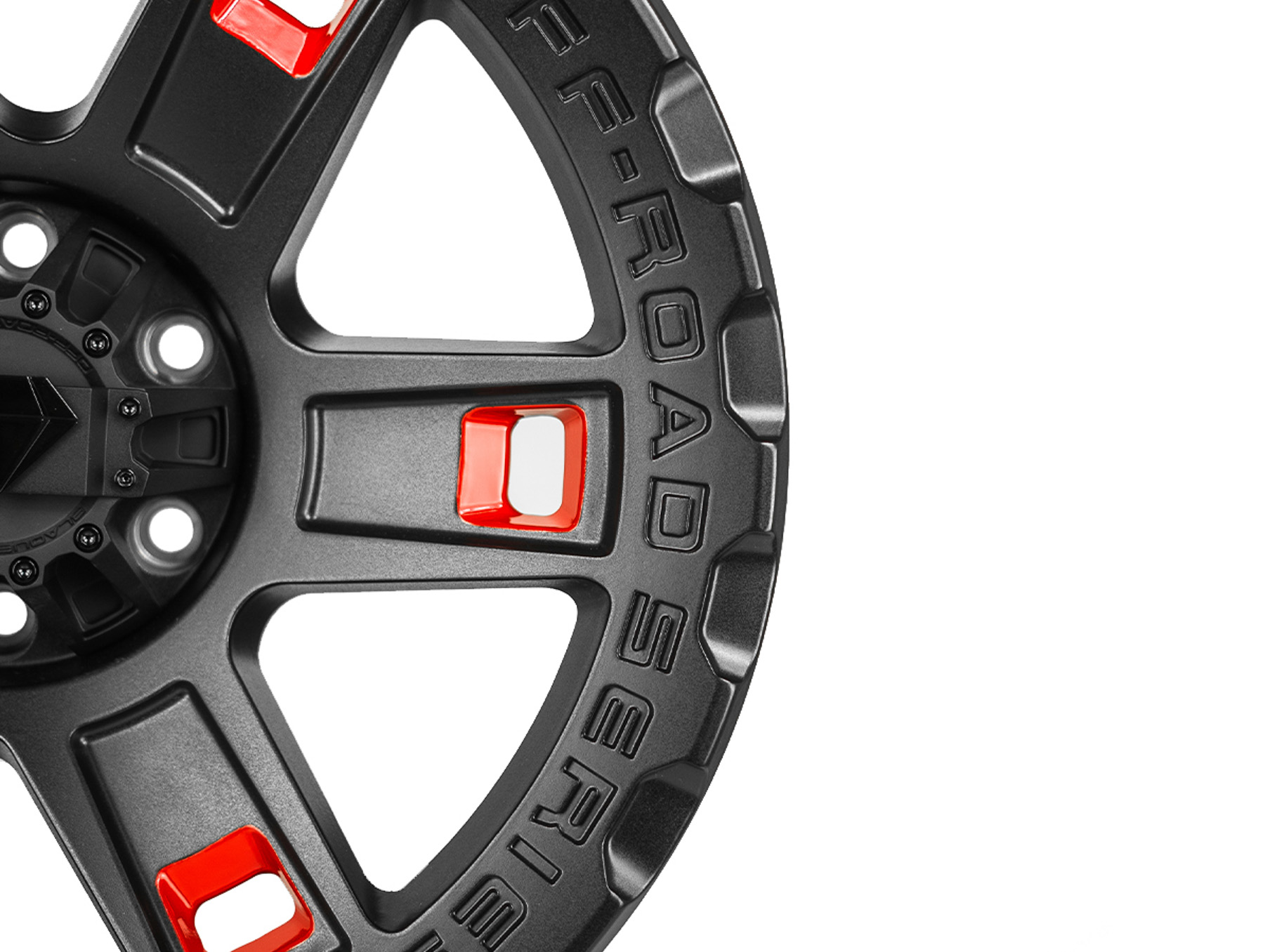 BD O801 Textured Black with Gloss Red Pockets