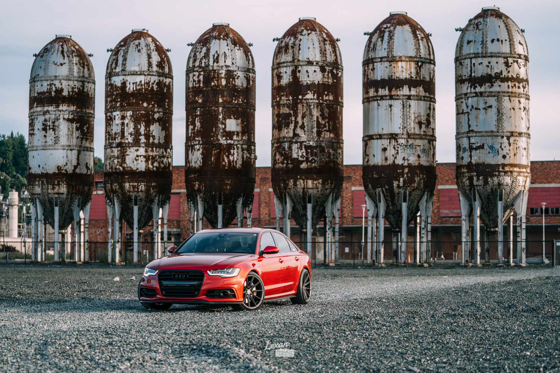 A 2016 Audi A6 on 20 Inch Blaque Diamond BD-11 Antique Matte Bronze Wheels