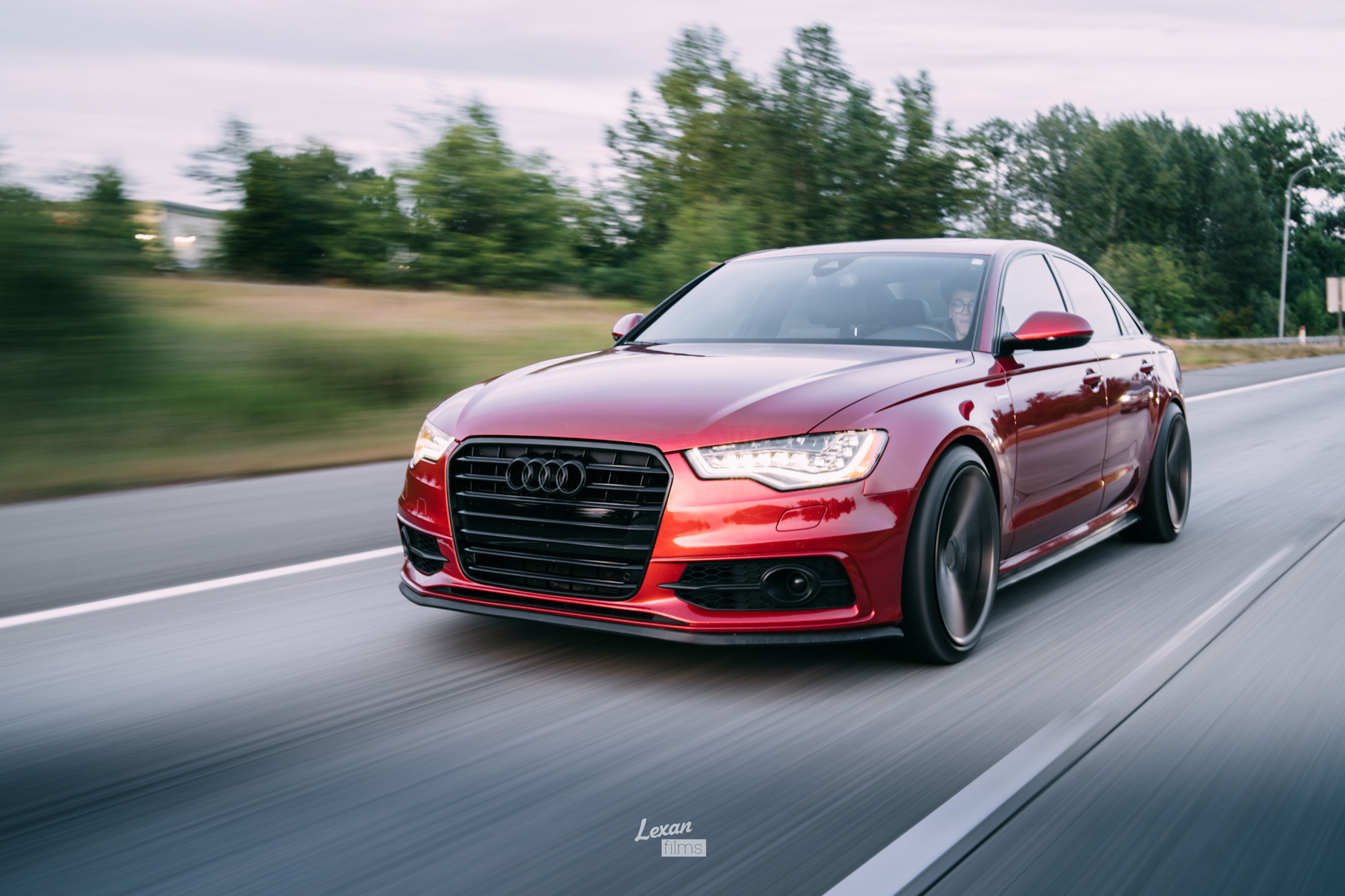 A 2016 Audi A6 on 20 Inch Blaque Diamond BD-11 Antique Matte Bronze Wheels