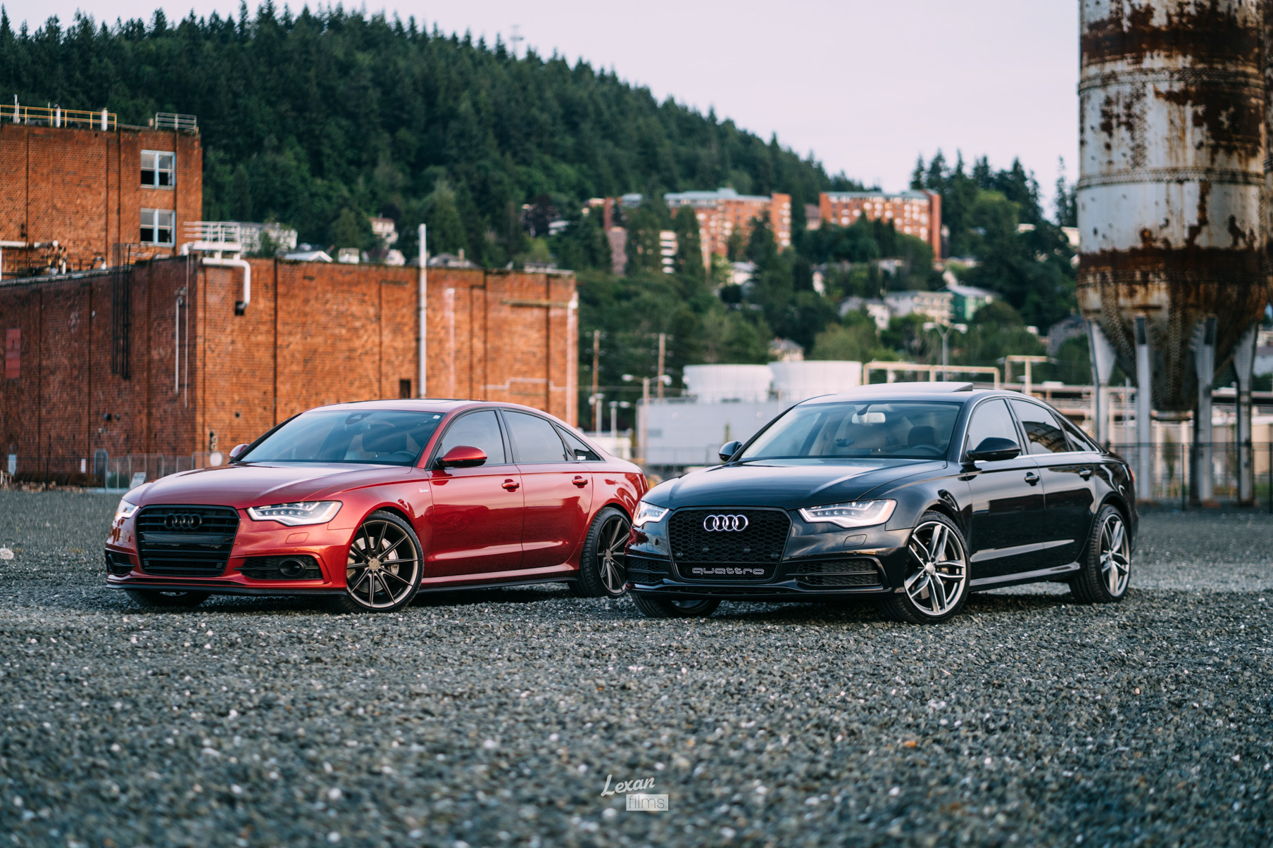 A 2016 Audi A6 on 20 Inch Blaque Diamond BD-11 Antique Matte Bronze Wheels