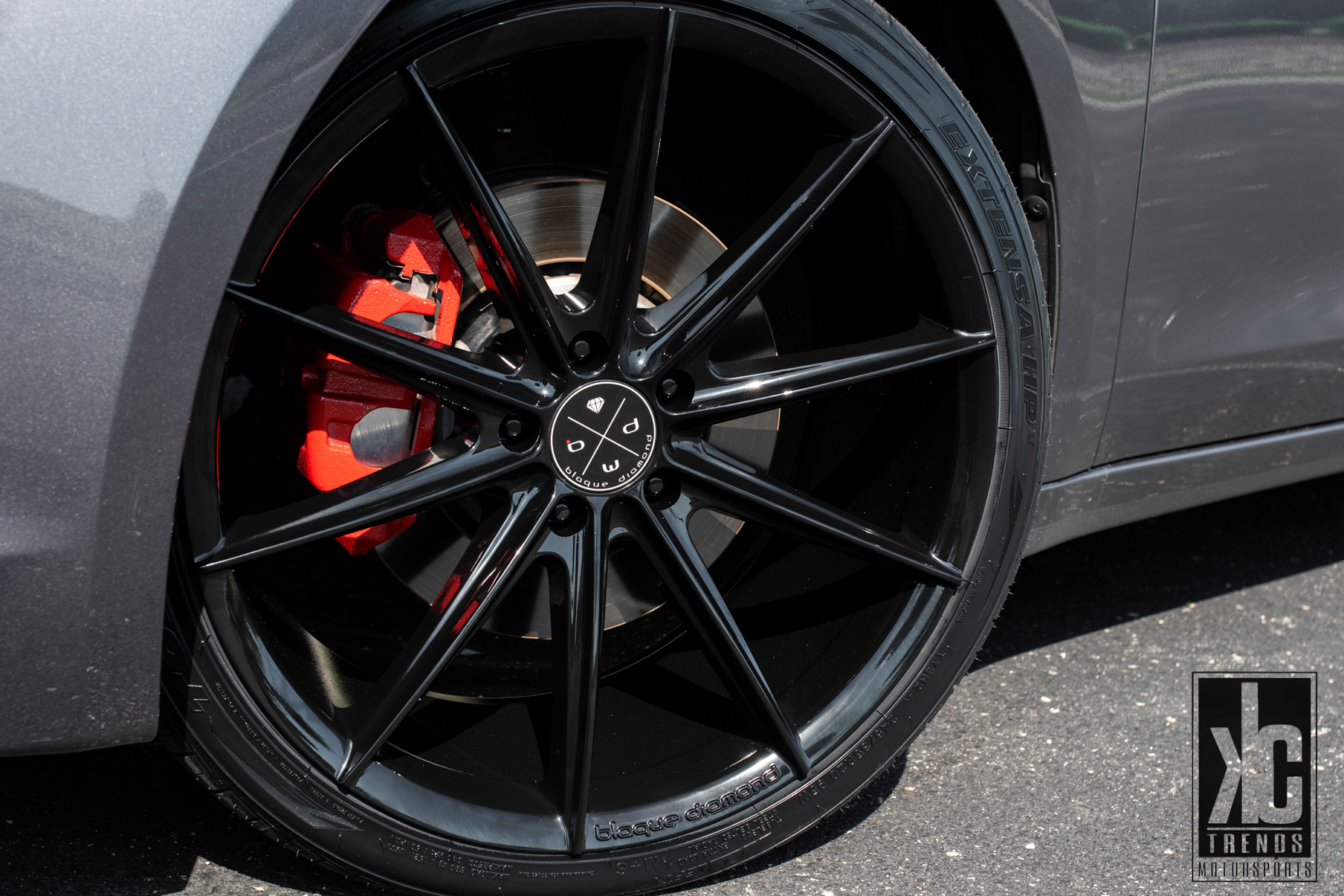 A 2015 Acura TLX on 20 Inch Blaque Diamond BD-11 Gloss Black Wheels