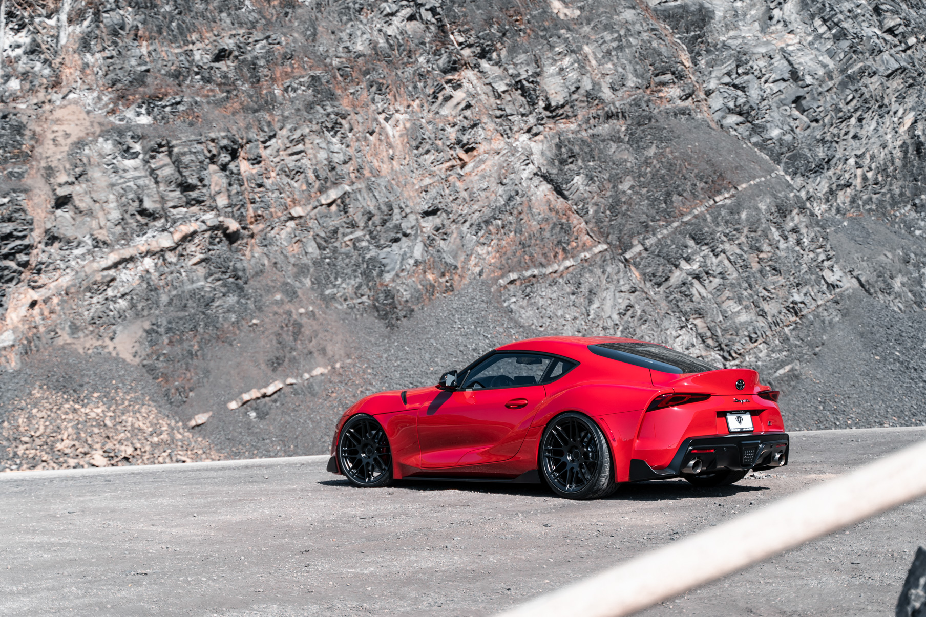 A 2020 Toyota Supra Launch Edition on 20 Inch BD-F12 Gloss Black Wheels