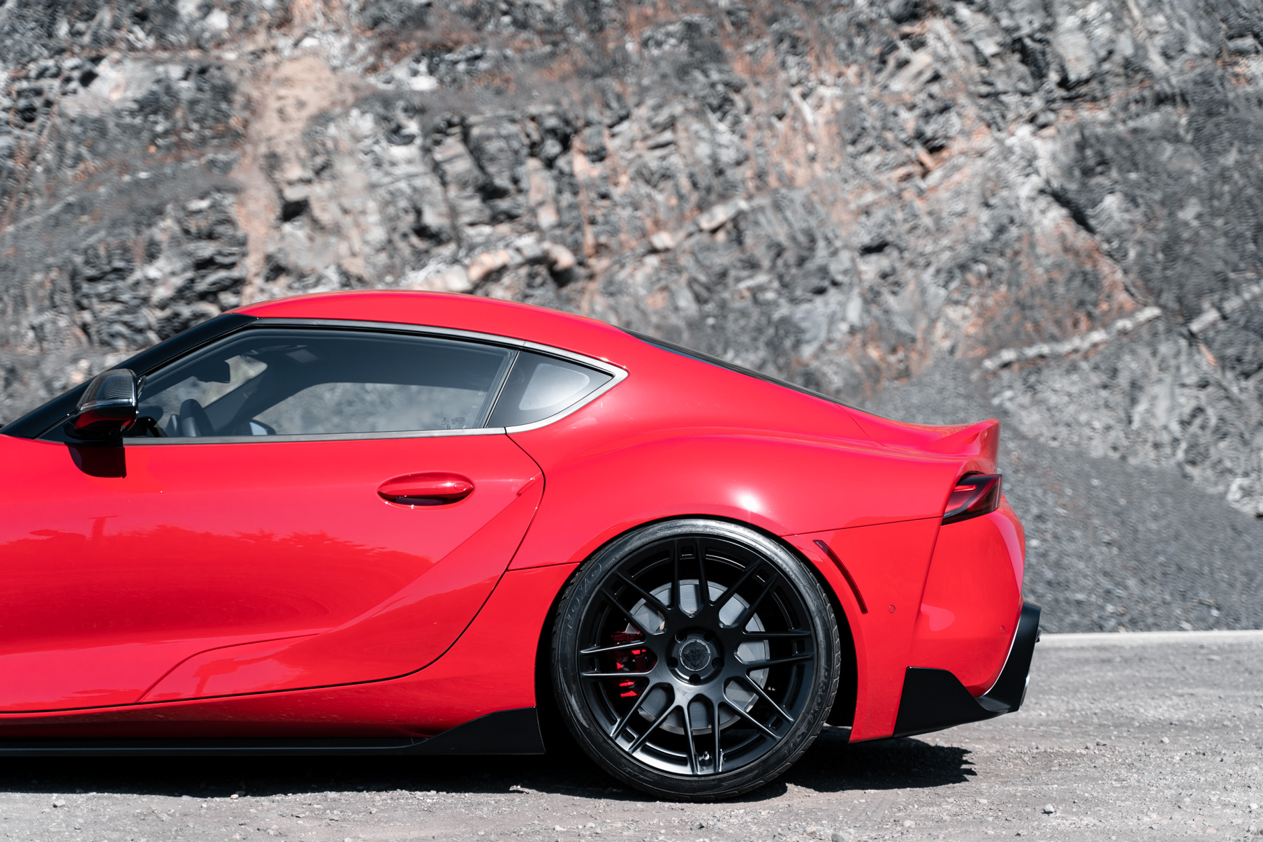 A 2020 Toyota Supra Launch Edition on 20 Inch BD-F12 Gloss Black Wheels