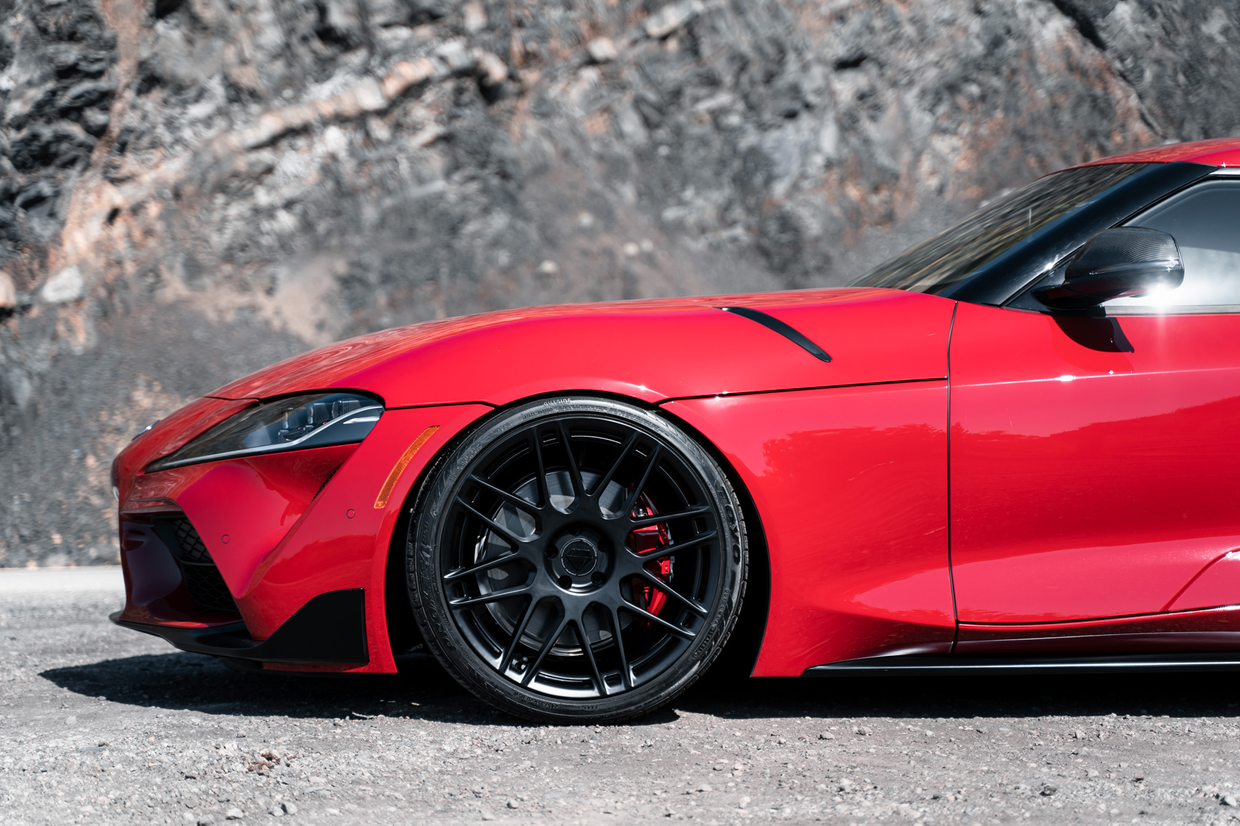 A 2020 Toyota Supra Launch Edition on 20 Inch BD-F12 Gloss Black Wheels