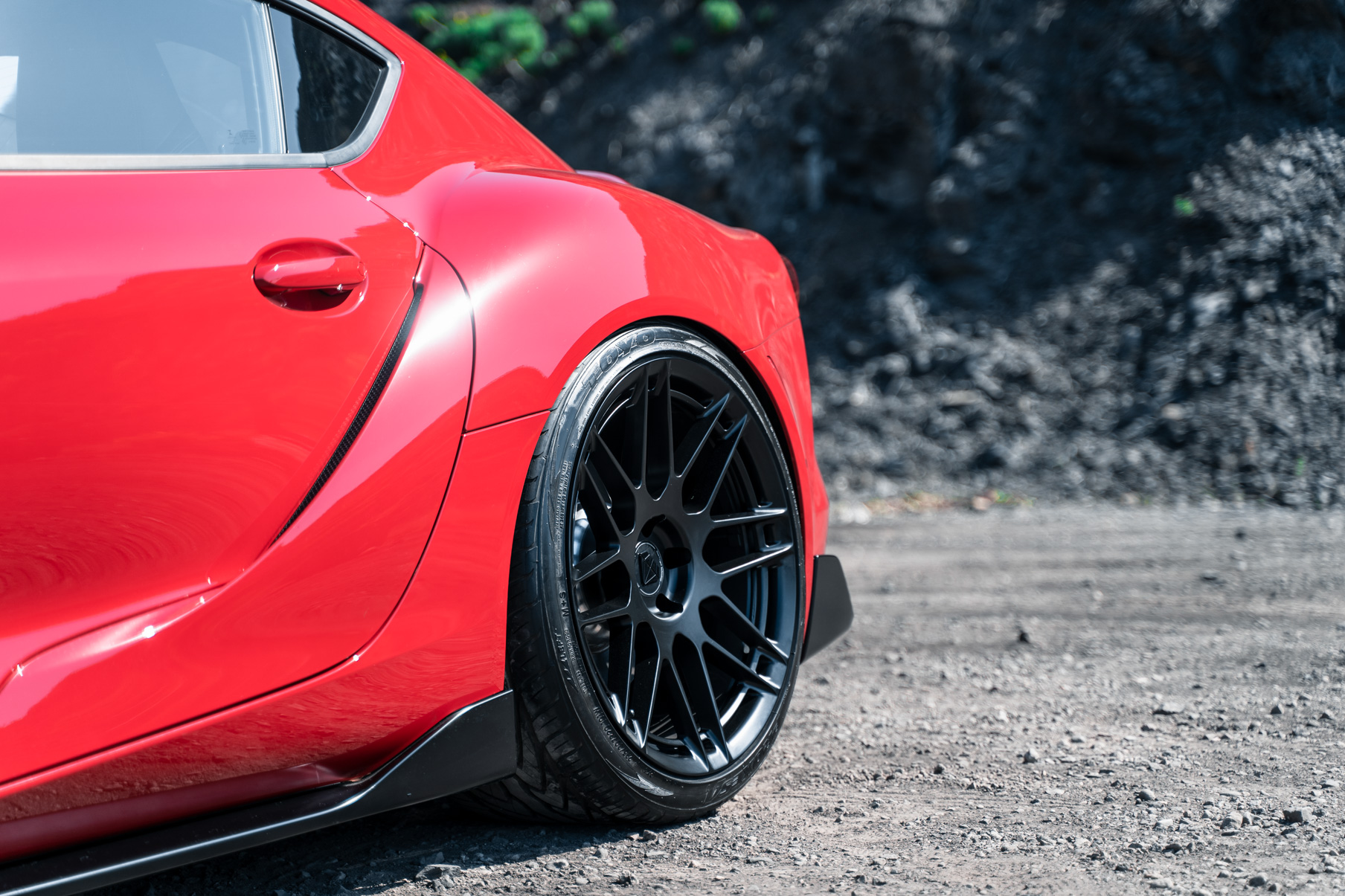 A 2020 Toyota Supra Launch Edition on 20 Inch BD-F12 Gloss Black Wheels