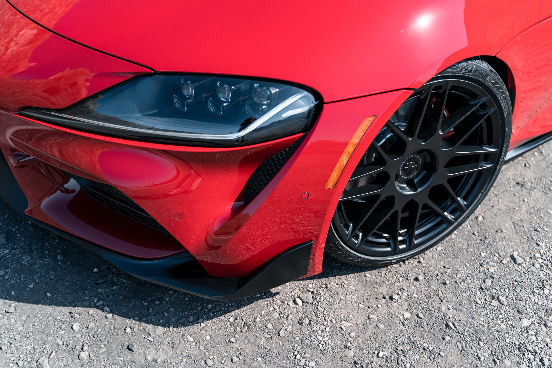 A 2020 Toyota Supra Launch Edition on 20 Inch BD-F12 Gloss Black Wheels