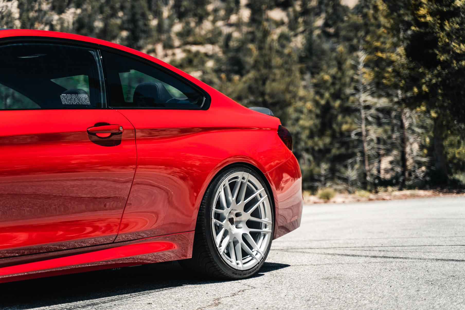A 2020 BMW M4 CS on Blaque Diamond BD-F12 Brushed Silver Wheels