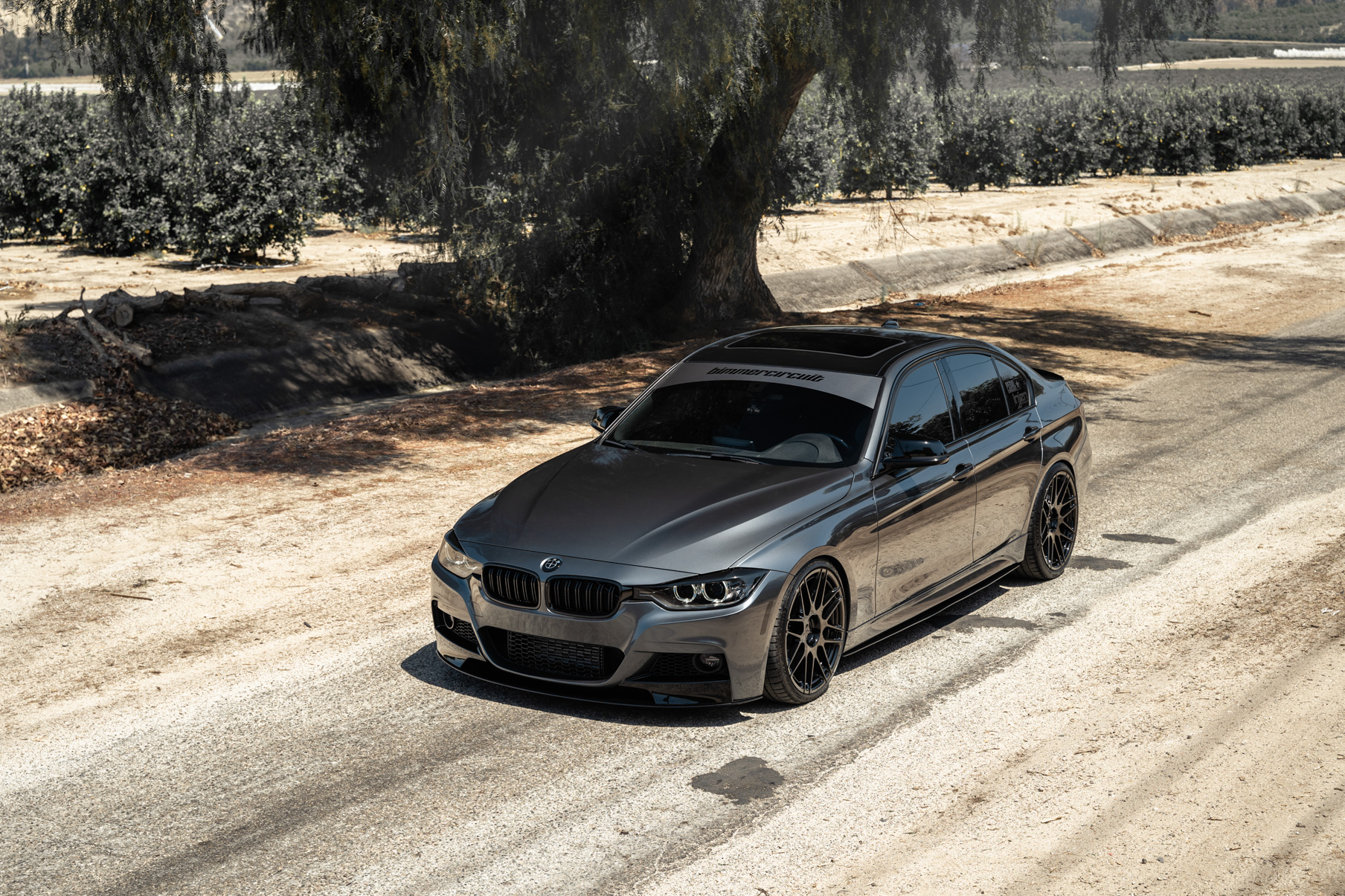 A 2015 BMW 335i on Blaque Diamond BD-F12 Custom Gloss Black Wheels