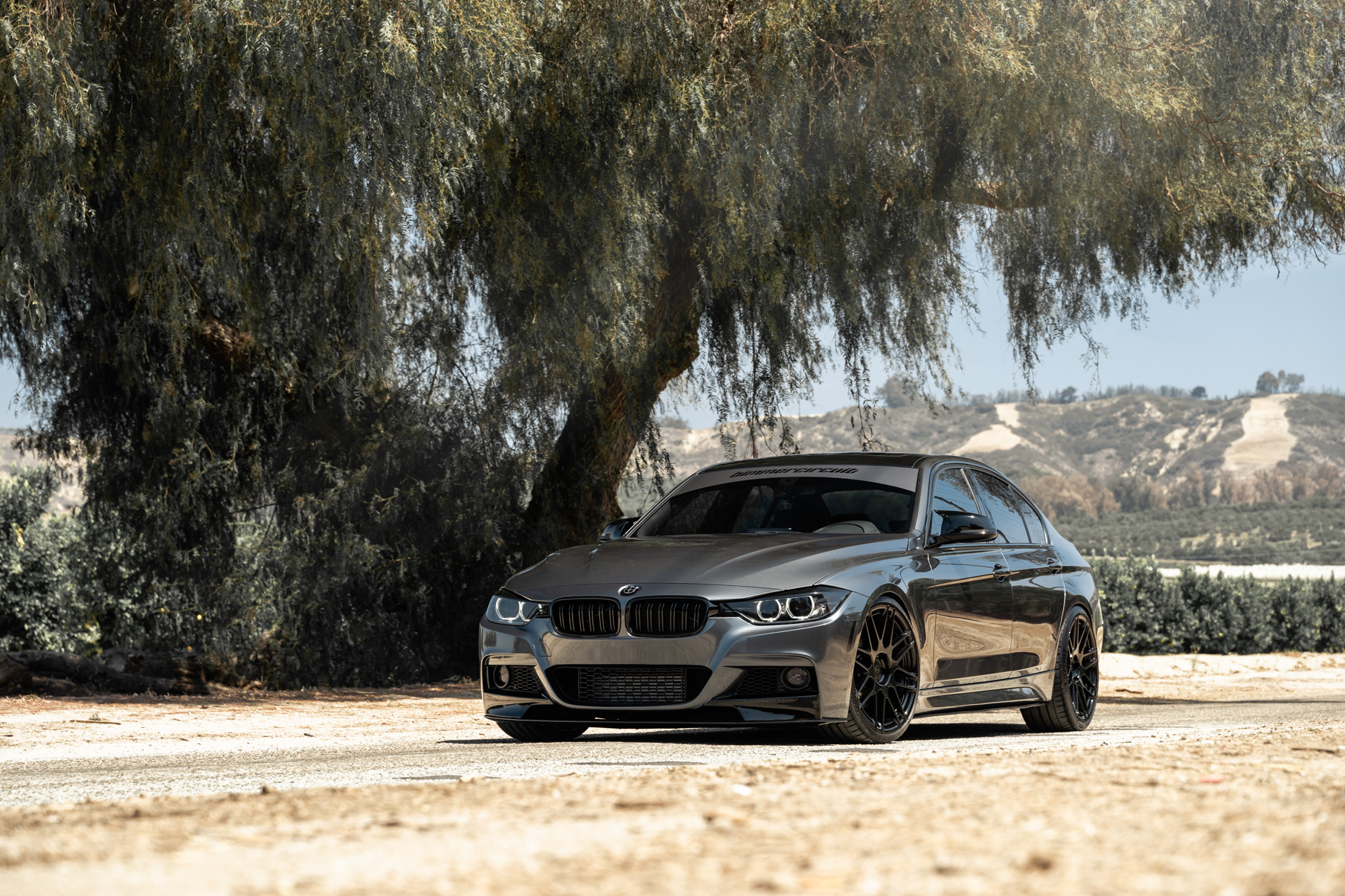 A 2015 BMW 335i on Blaque Diamond BD-F12 Custom Gloss Black Wheels