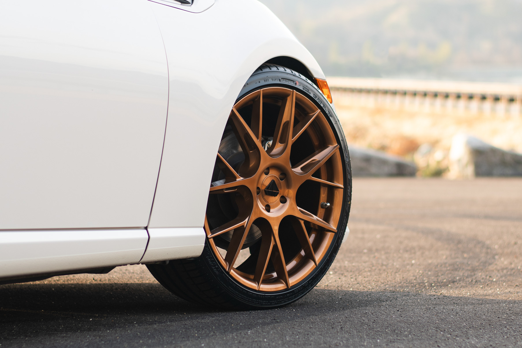 A 2018 Subaru BRZ on 19 Inch Blaque Diamond BD-F18 Bronze Wheels