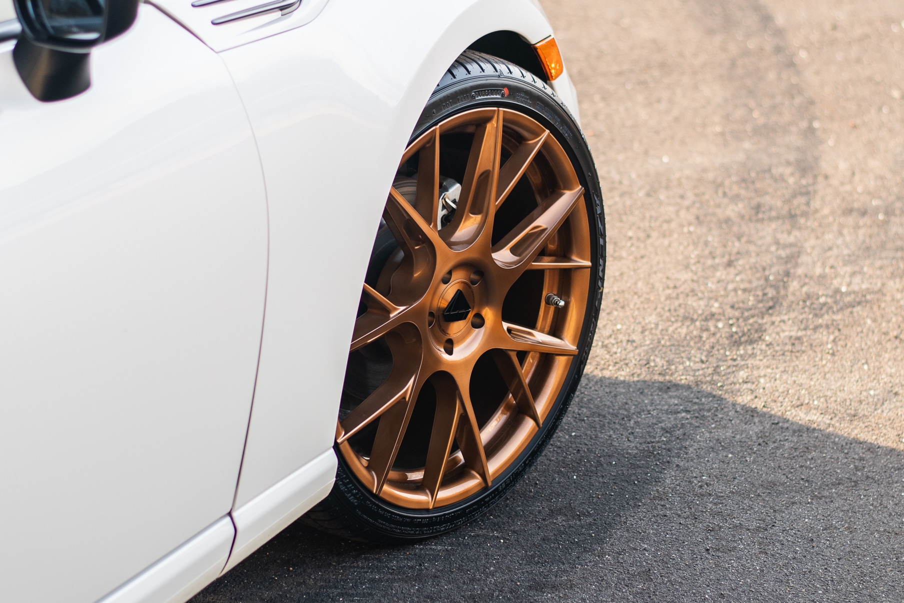 A 2018 Subaru BRZ on 19 Inch Blaque Diamond BD-F18 Bronze Wheels