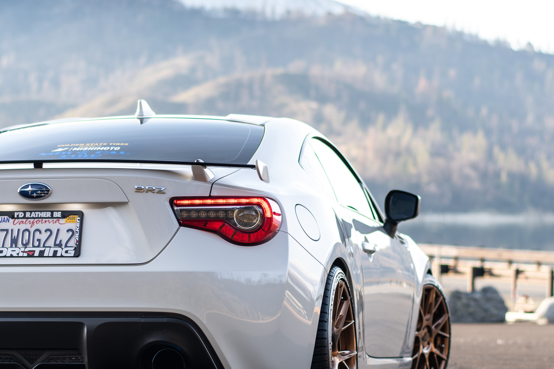 A 2018 Subaru BRZ on 19 Inch Blaque Diamond BD-F18 Bronze Wheels