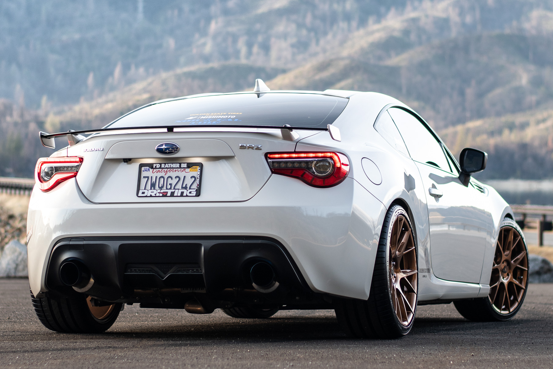 A 2018 Subaru BRZ on 19 Inch Blaque Diamond BD-F18 Bronze Wheels