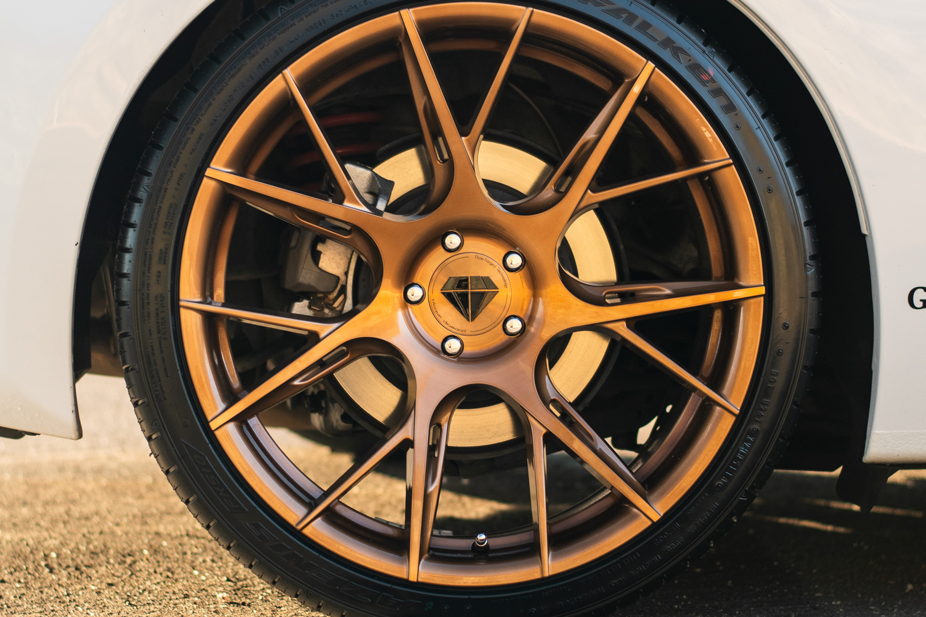 A 2018 Subaru BRZ on 19 Inch Blaque Diamond BD-F18 Bronze Wheels
