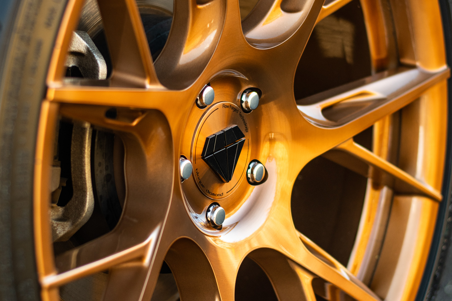 A 2018 Subaru BRZ on 19 Inch Blaque Diamond BD-F18 Bronze Wheels