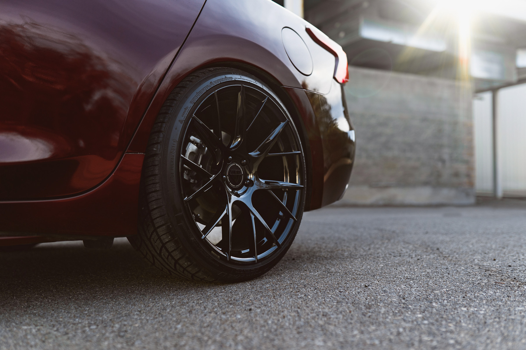 A 2017 Nissan Maxima on 20 Inch Blaque Diamond BD-F18 Gloss Black Wheels