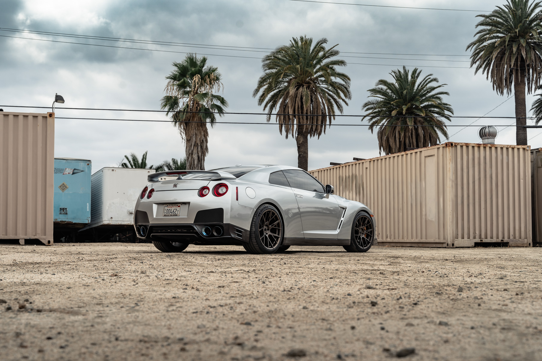 A 2015 Nissan GTR on Blaque Diamond BD-F18 Custom Matte Bronze Wheels