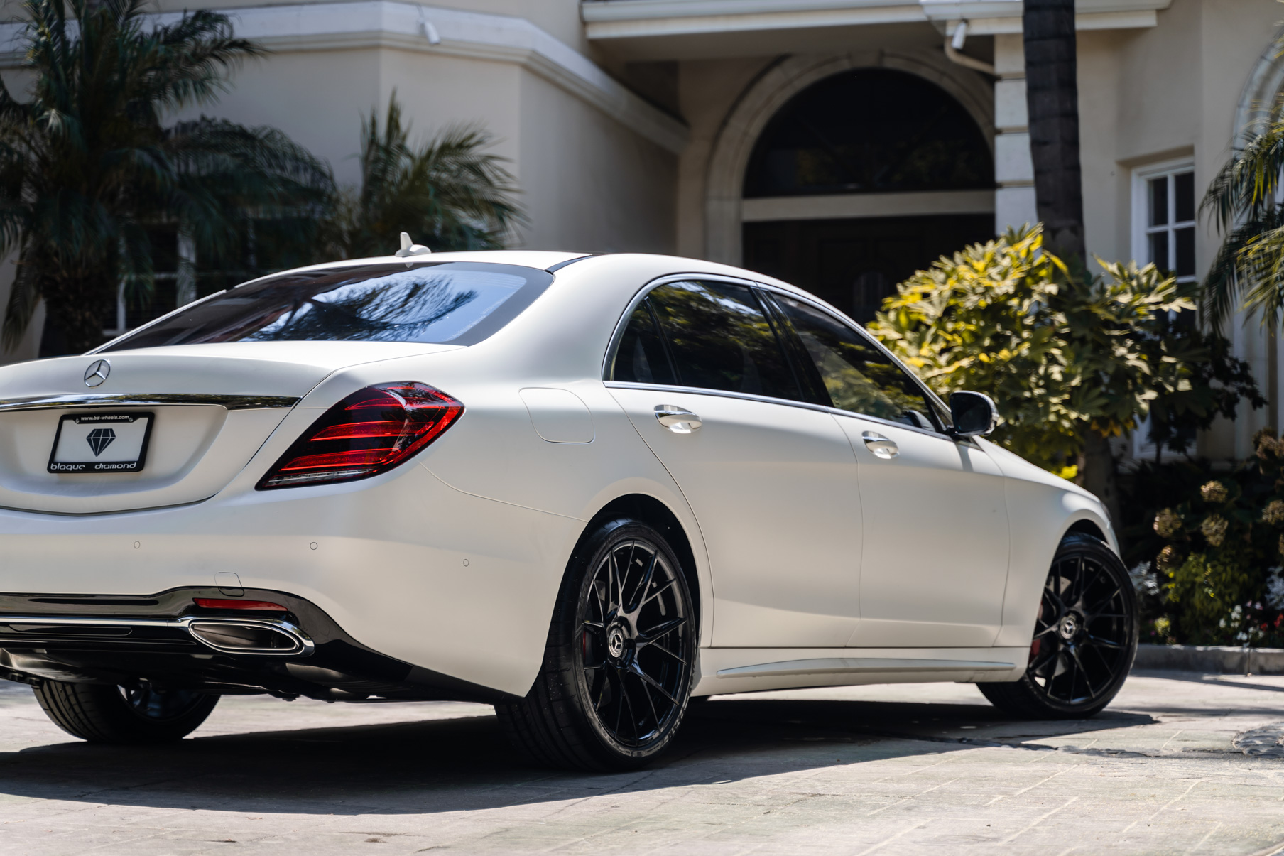 A 2020 Mercedes-Benz S650 on Blaque Diamond BD-F18 Gloss Black Wheels