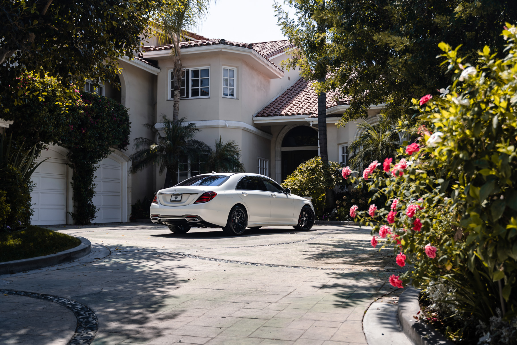 A 2020 Mercedes-Benz S650 on Blaque Diamond BD-F18 Gloss Black Wheels