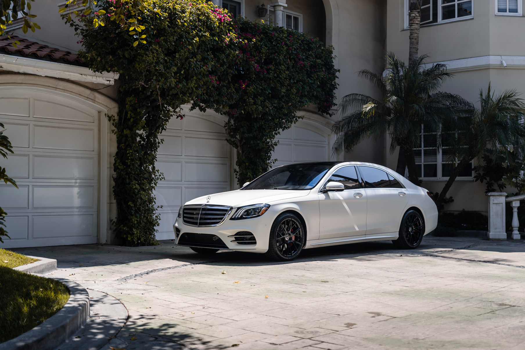 A 2020 Mercedes-Benz S650 on Blaque Diamond BD-F18 Gloss Black Wheels