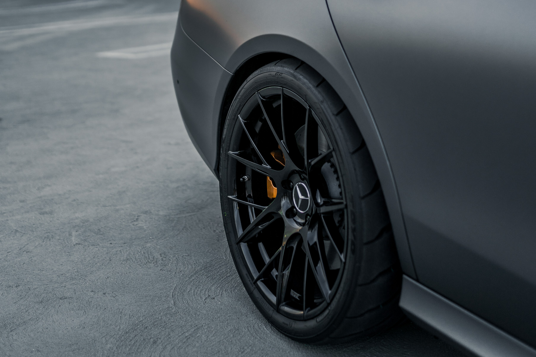 A 2019 Mercedes-Benz E53 on Blaque Diamond BD-F18 Gloss Black Wheels