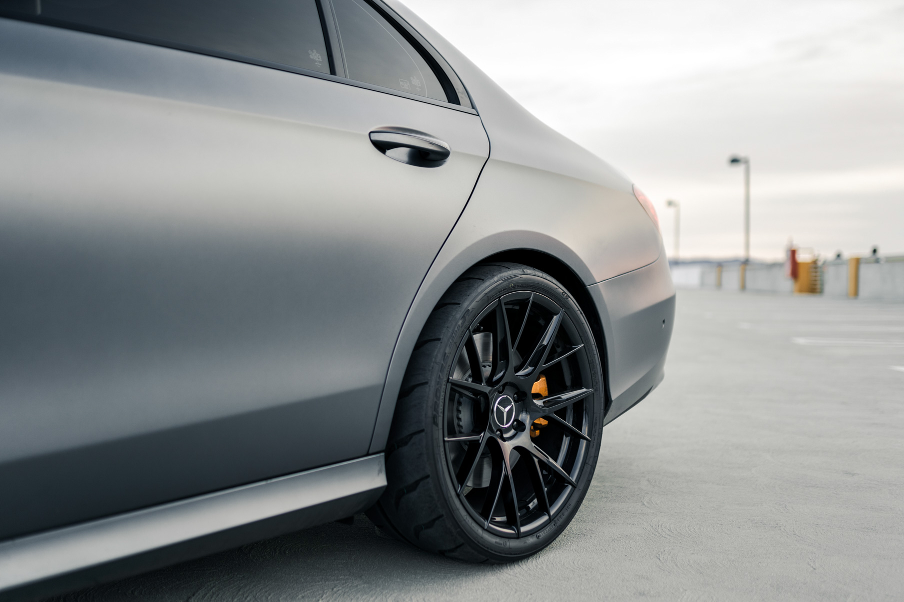 A 2019 Mercedes-Benz E53 on Blaque Diamond BD-F18 Gloss Black Wheels