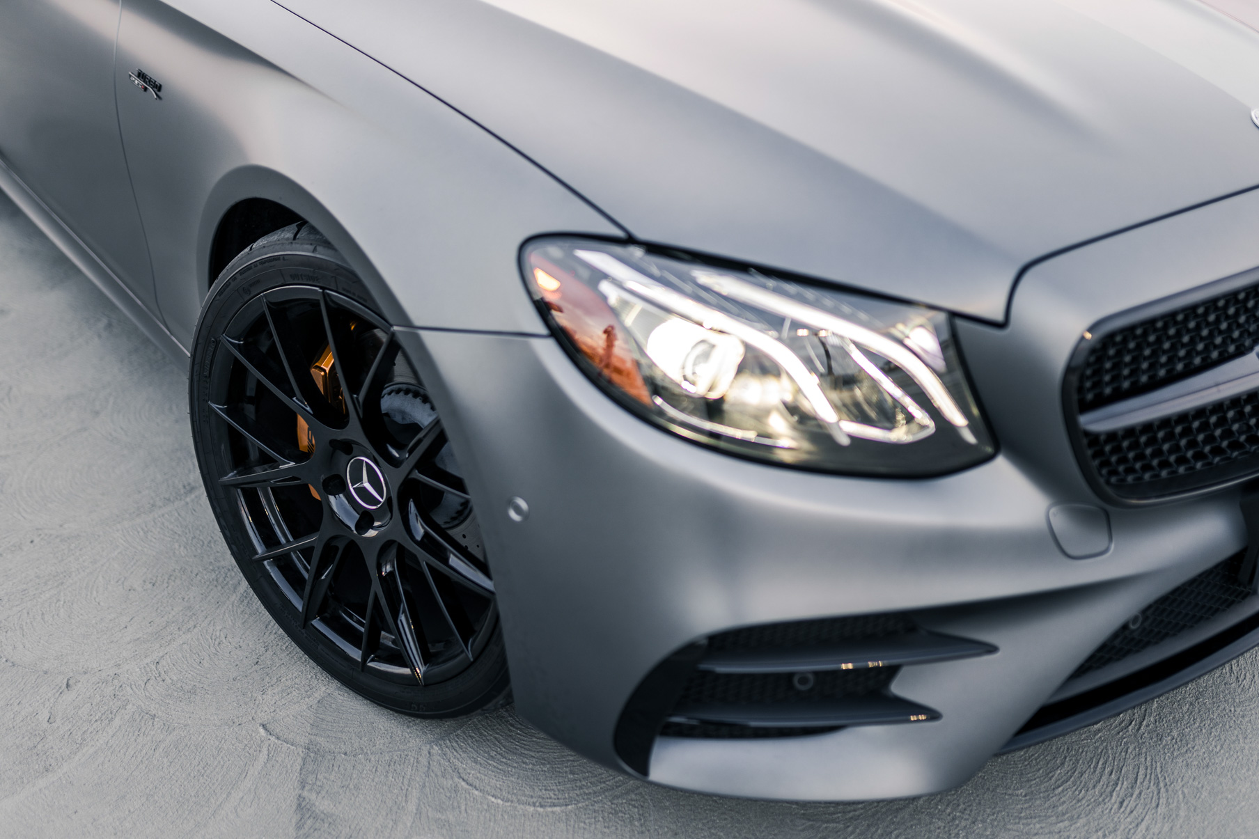 A 2019 Mercedes-Benz E53 on Blaque Diamond BD-F18 Gloss Black Wheels