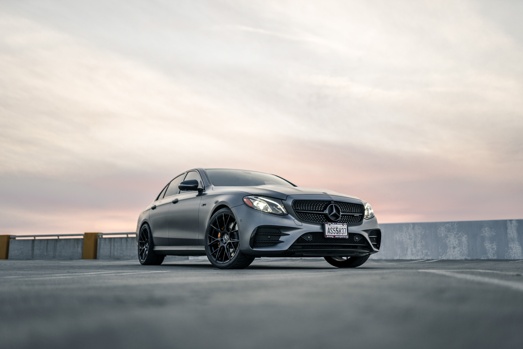 A 2019 Mercedes-Benz E53 on Blaque Diamond BD-F18 Gloss Black Wheels
