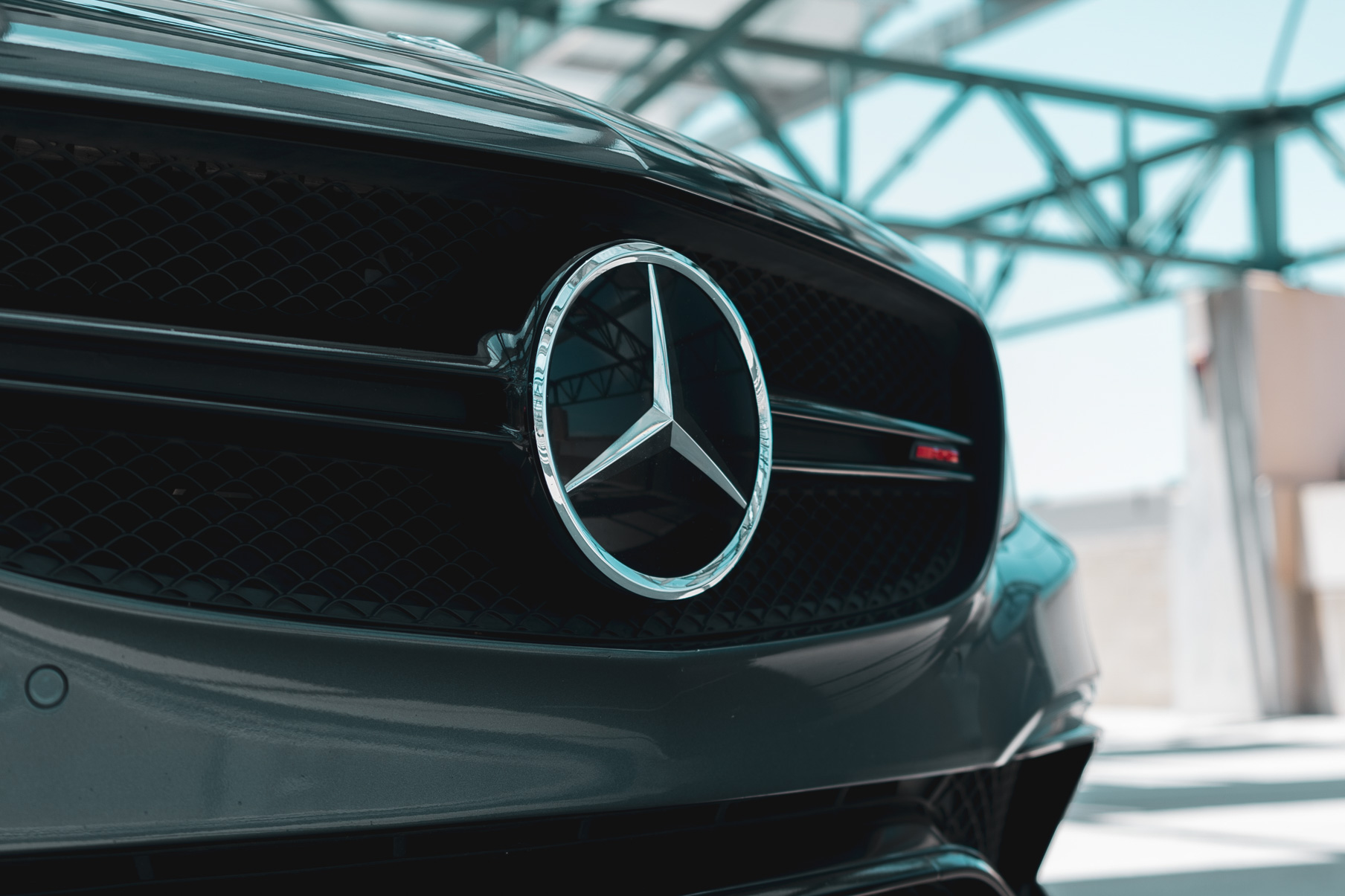 A 2018 Mercedes-Benz C63 on 20 Inch Blaque Diamond BD-F18 Gloss Black Wheels