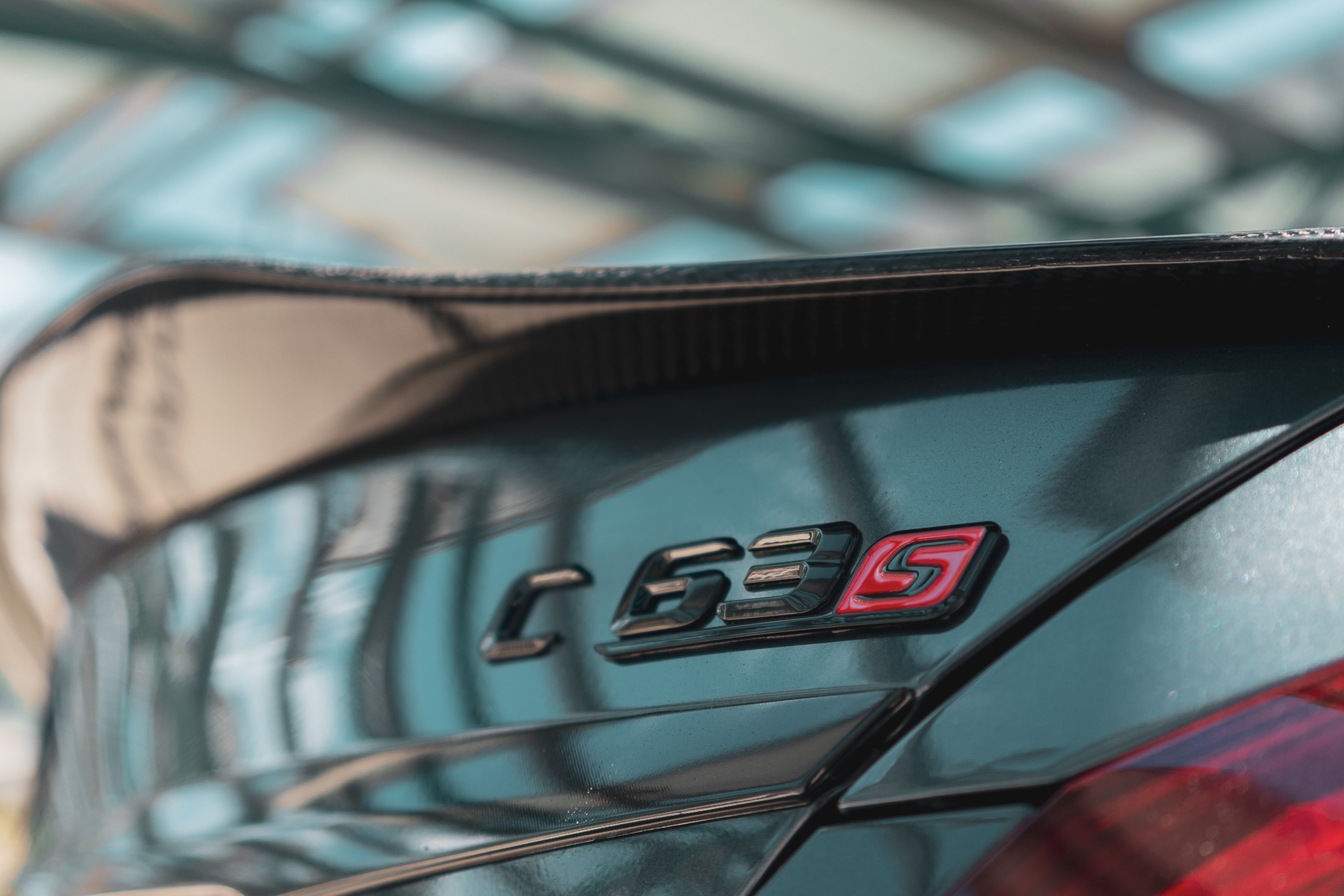 A 2018 Mercedes-Benz C63 on 20 Inch Blaque Diamond BD-F18 Gloss Black Wheels