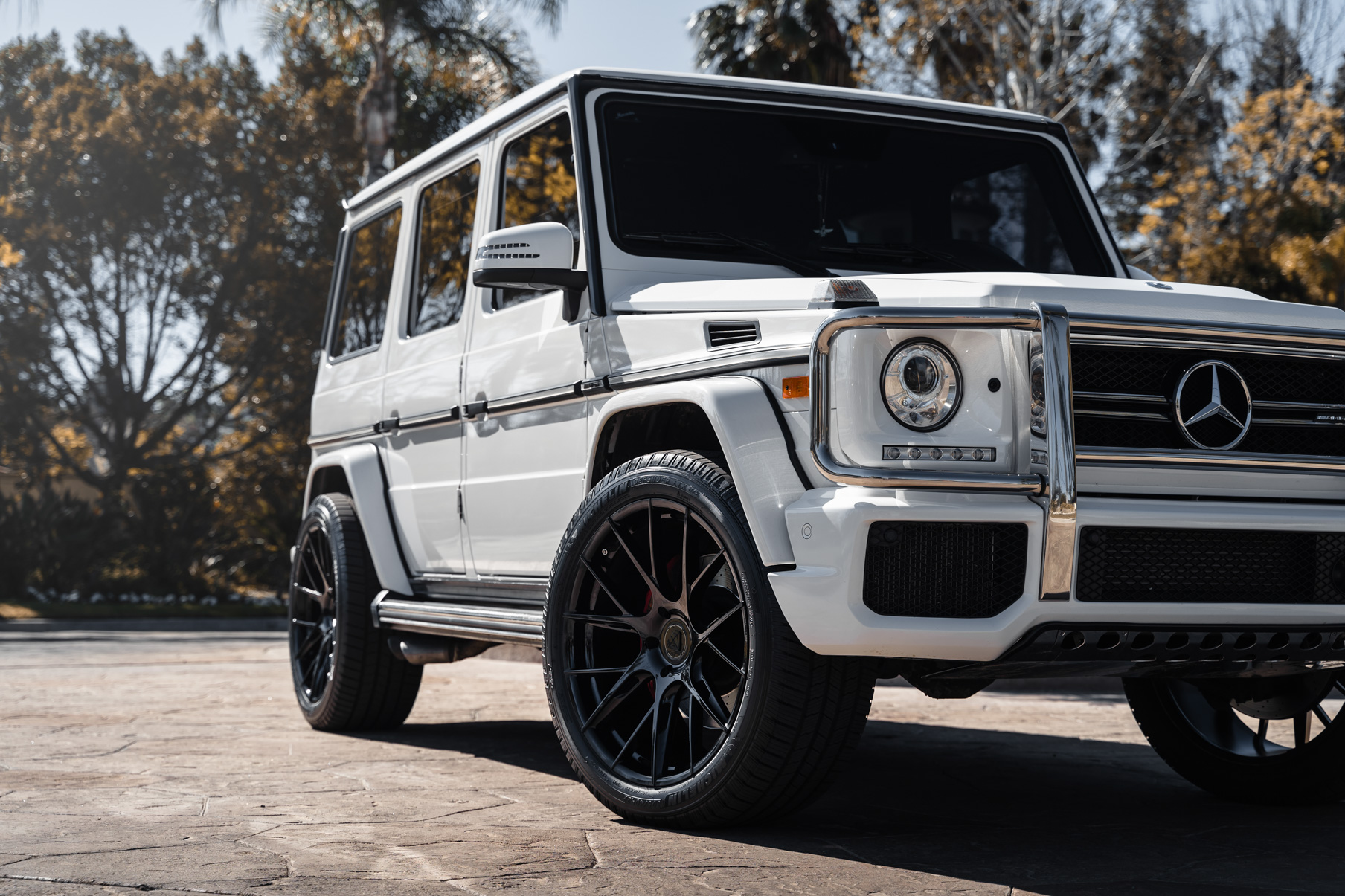 A 2017 Mercedes-Benz G63 AMG on Blaque Diamond BD-F18 Gloss Black Wheels
